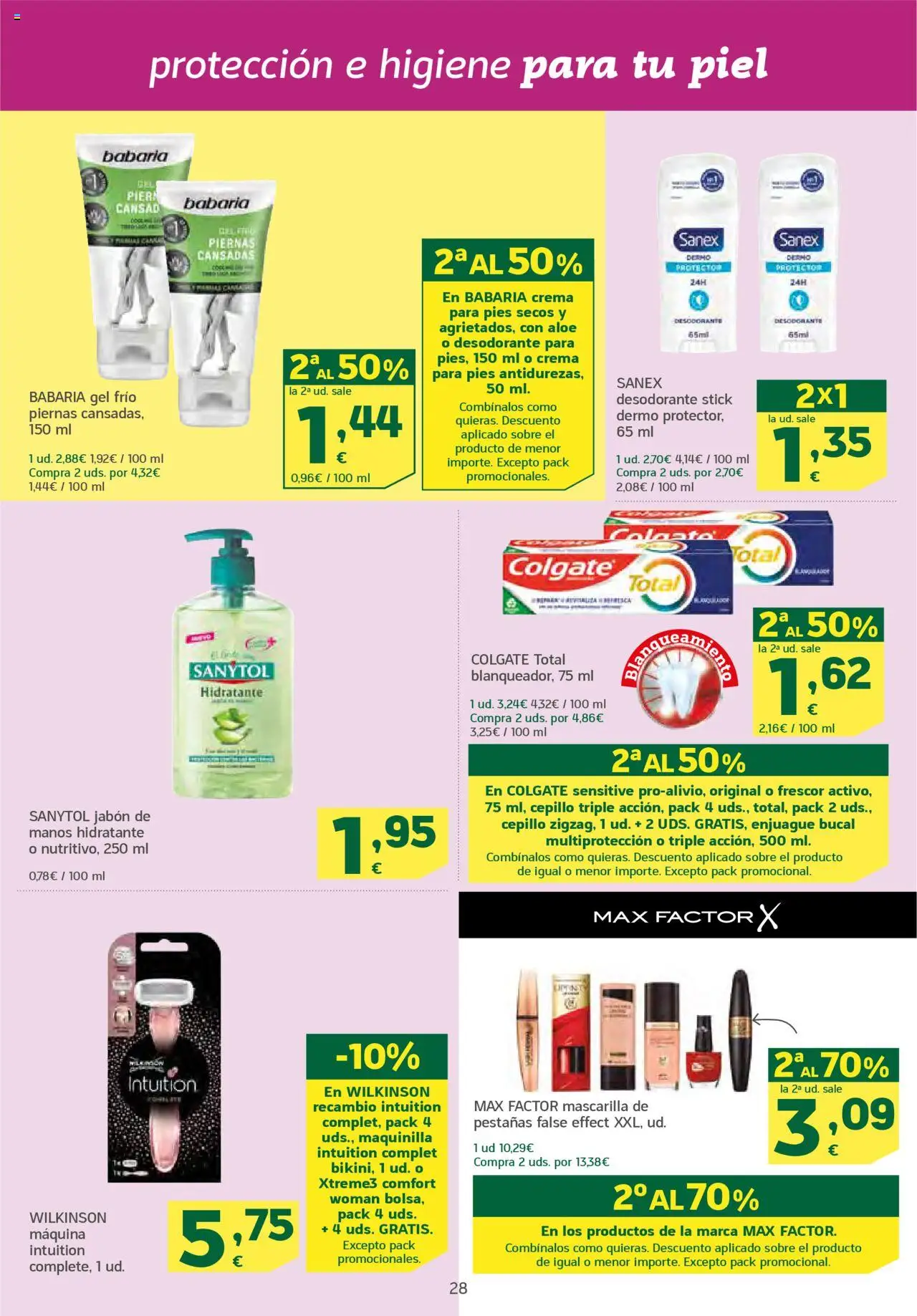 HiperDino folleto │ válido desde el 10.06.2025 | Página: 28 | Productos: Cepillo, Enjuague bucal, Pasta, Máscara de pestañas