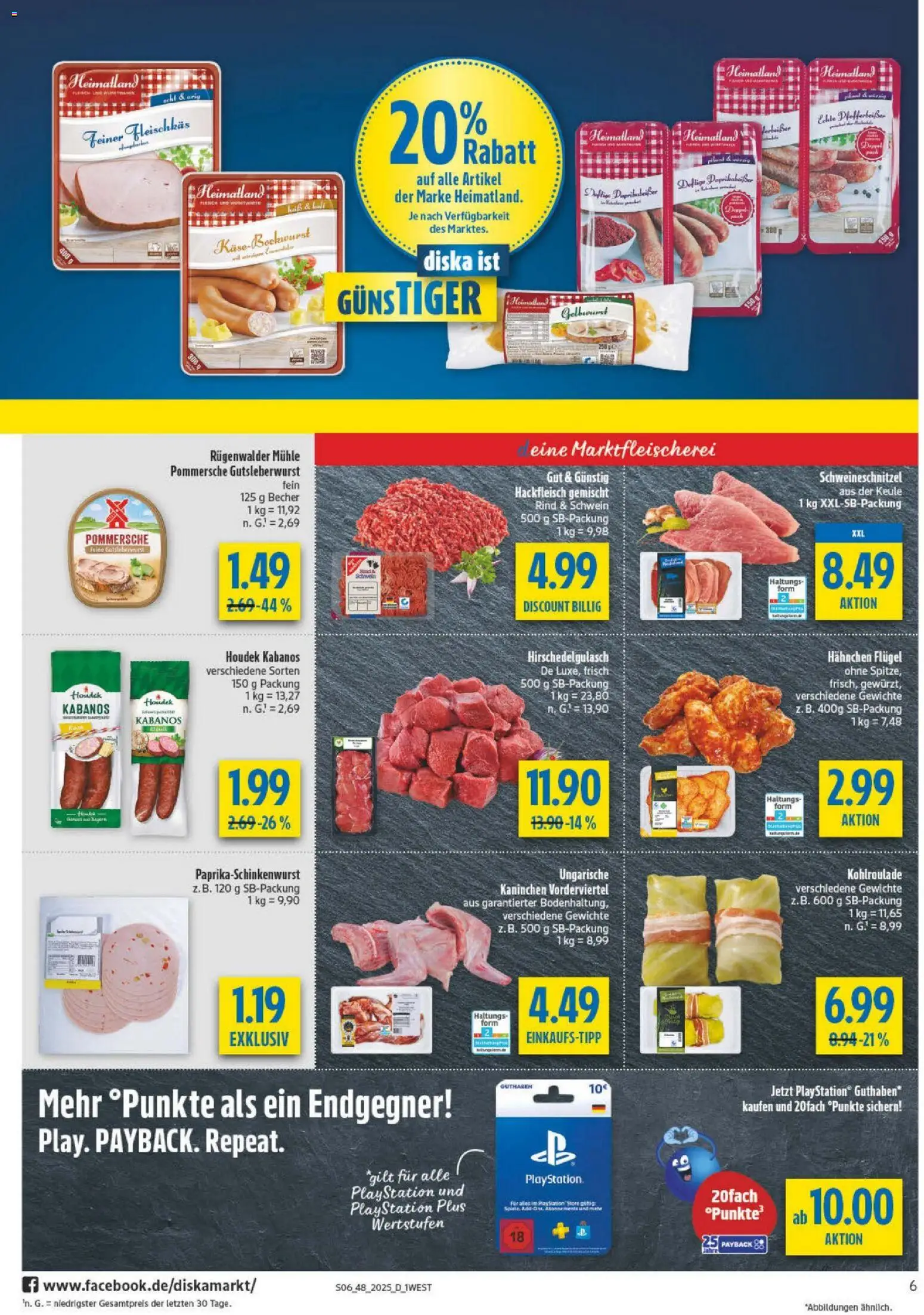 Diska - Diska Angebote Bayern KW48 – gültig ab 24.11.2025 | Seite: 6 | Produkte: Playstation, Mühle, Hahnchen, Hackfleisch