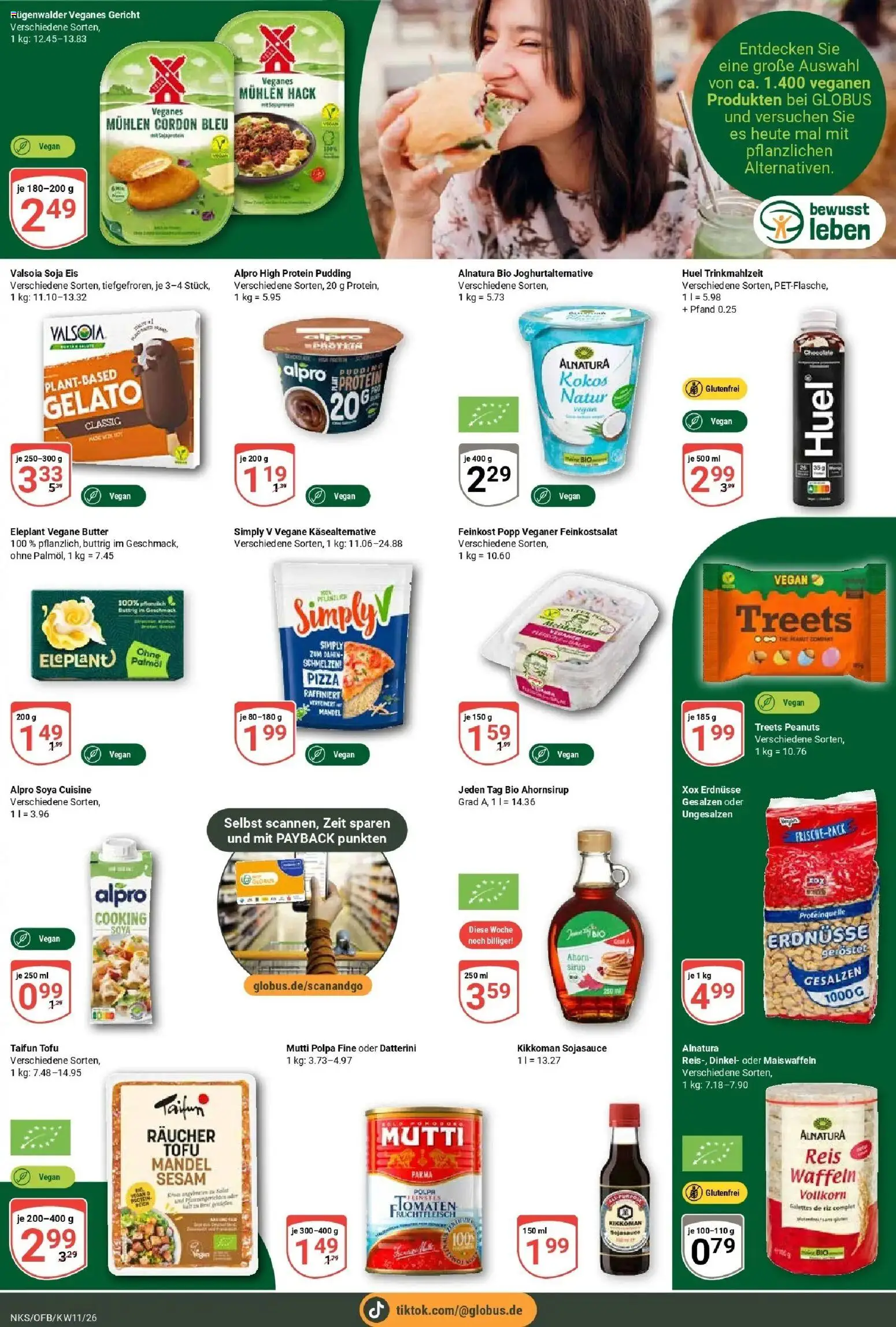 Globus prospekt Neunkirchen	 – gültig ab 09.03.2026 | Seite: 21 | Produkte: Butter, Pudding, Pizza, Eis