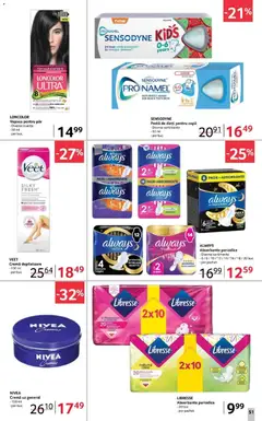 Ofertele Selgros valabile de la 12.12.2025 | Pagină: 51 | Produse: Vopsea, Cremă, Pastă de dinți, Absorbante