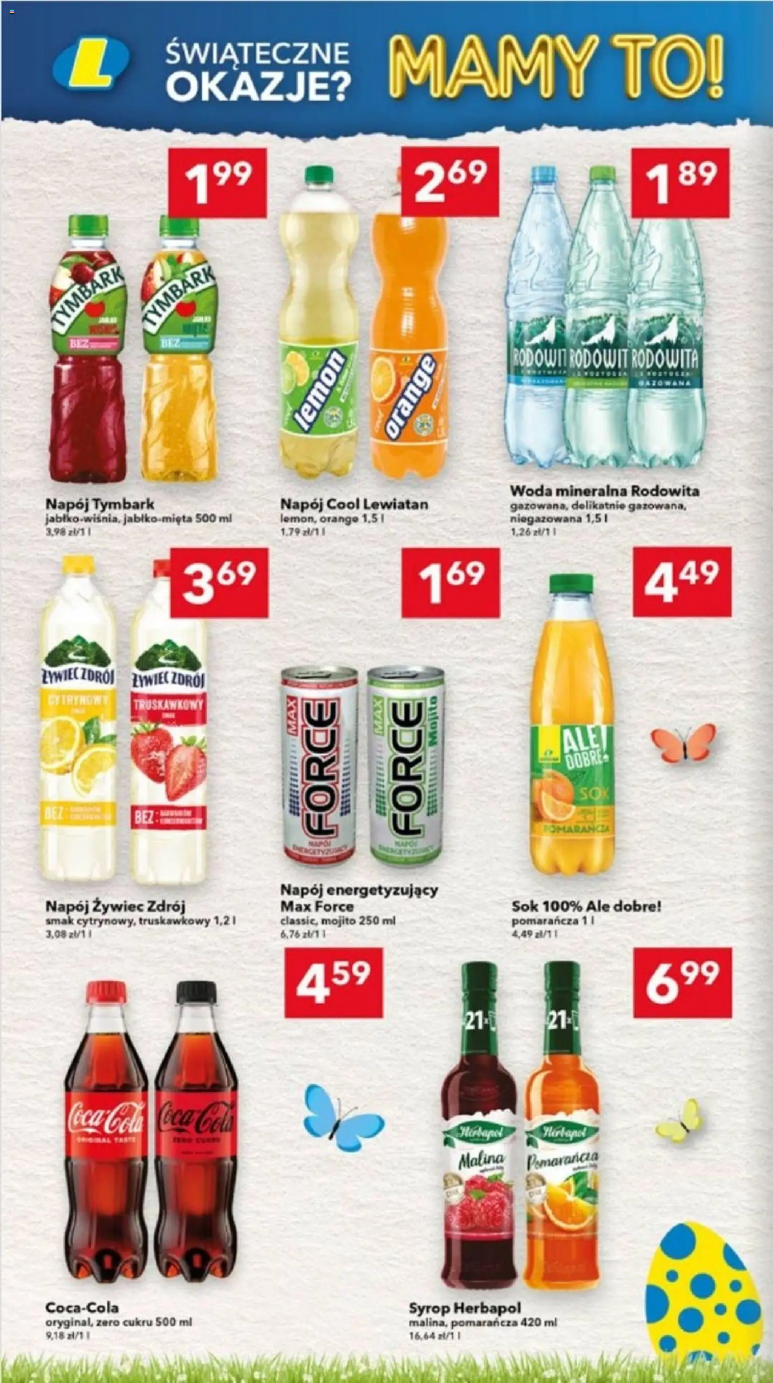 Lewiatan gazetka - Ostrów Wielkopolski od 12.03.2026 | Strona: 12 | Produkty: Syrop, Malina, Coca cola, Woda