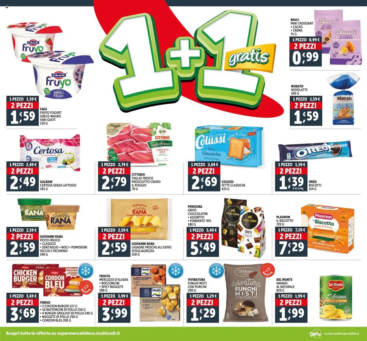 Volantino Decò del 16.10.2025 | Pagina: 2 | Prodotti: Yogurt, Merluzzo, Mirtilli, Croissant