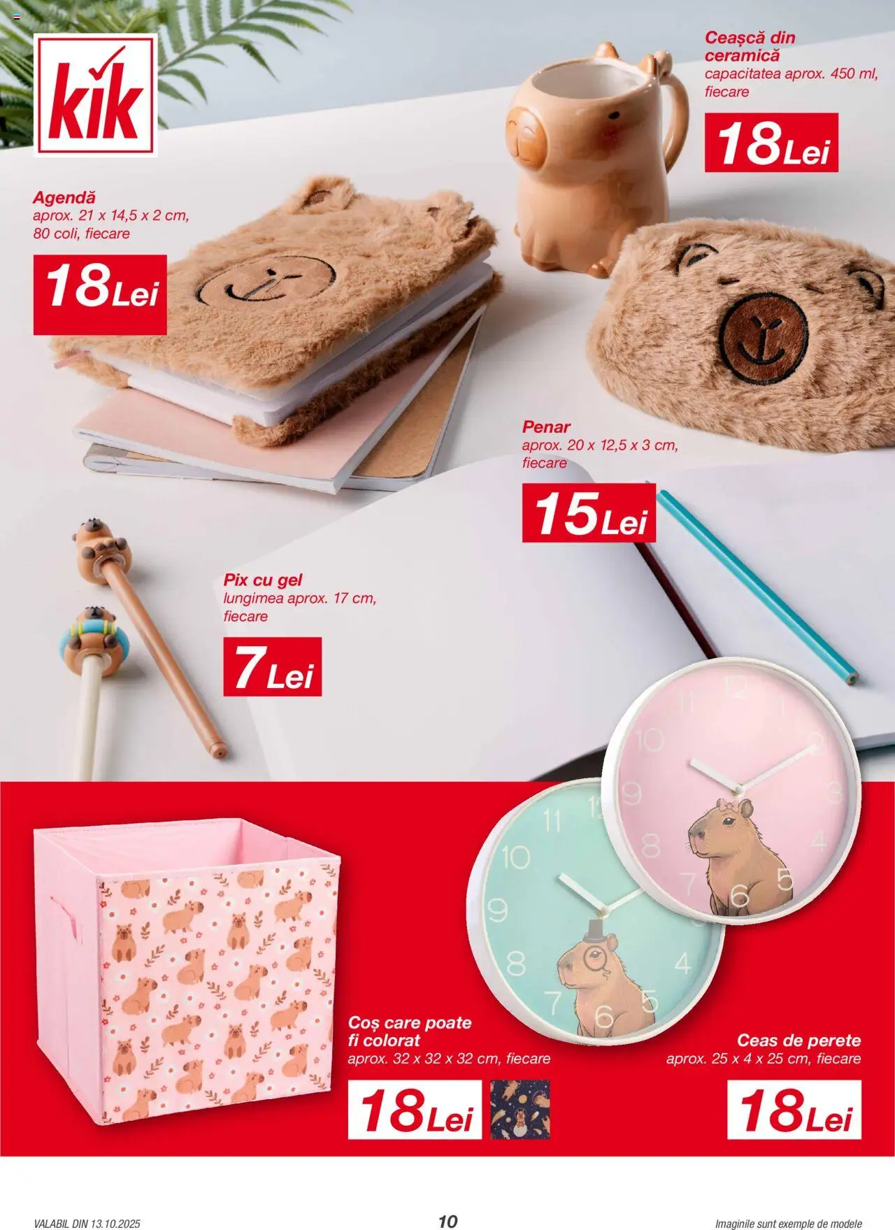 Noul catalog Kik – valabil de la 13.10.2025 | Pagină: 10 | Produse: Ceas, Coș