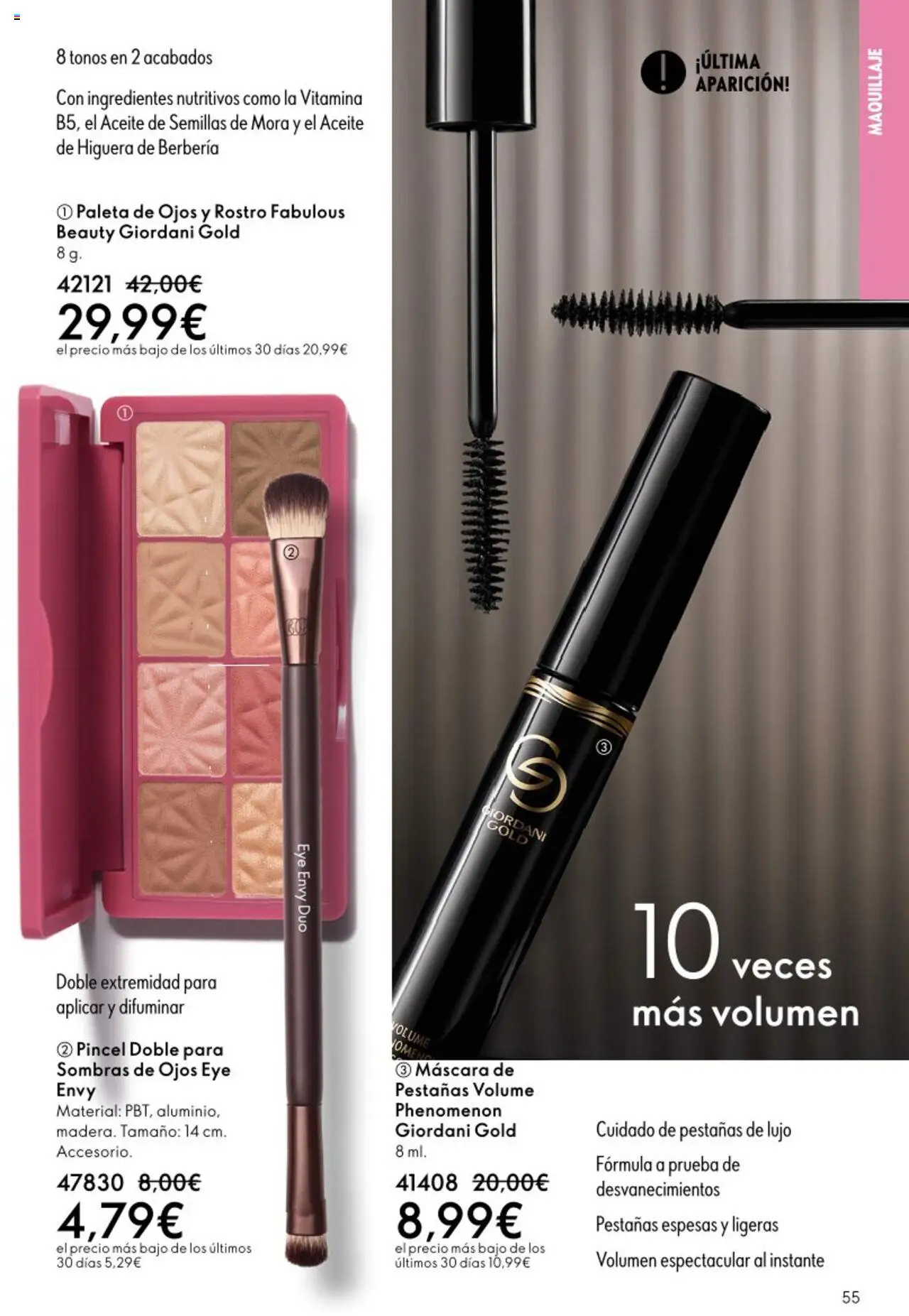 Oriflame - Catálogo Campaña 13 │ válido desde el 14.09.2025 | Página: 55 | Productos: Maquillaje, Máscara, Κρεμάστρα, Aceite