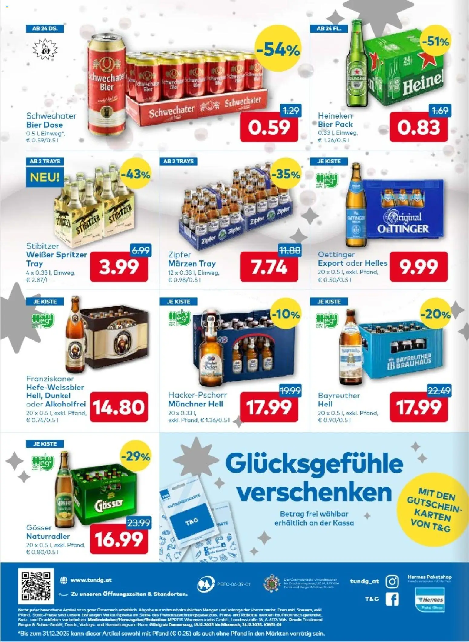 T&G - Tirol gültig ab 18.12.2025 | Seite: 8 | Produkte: Bier