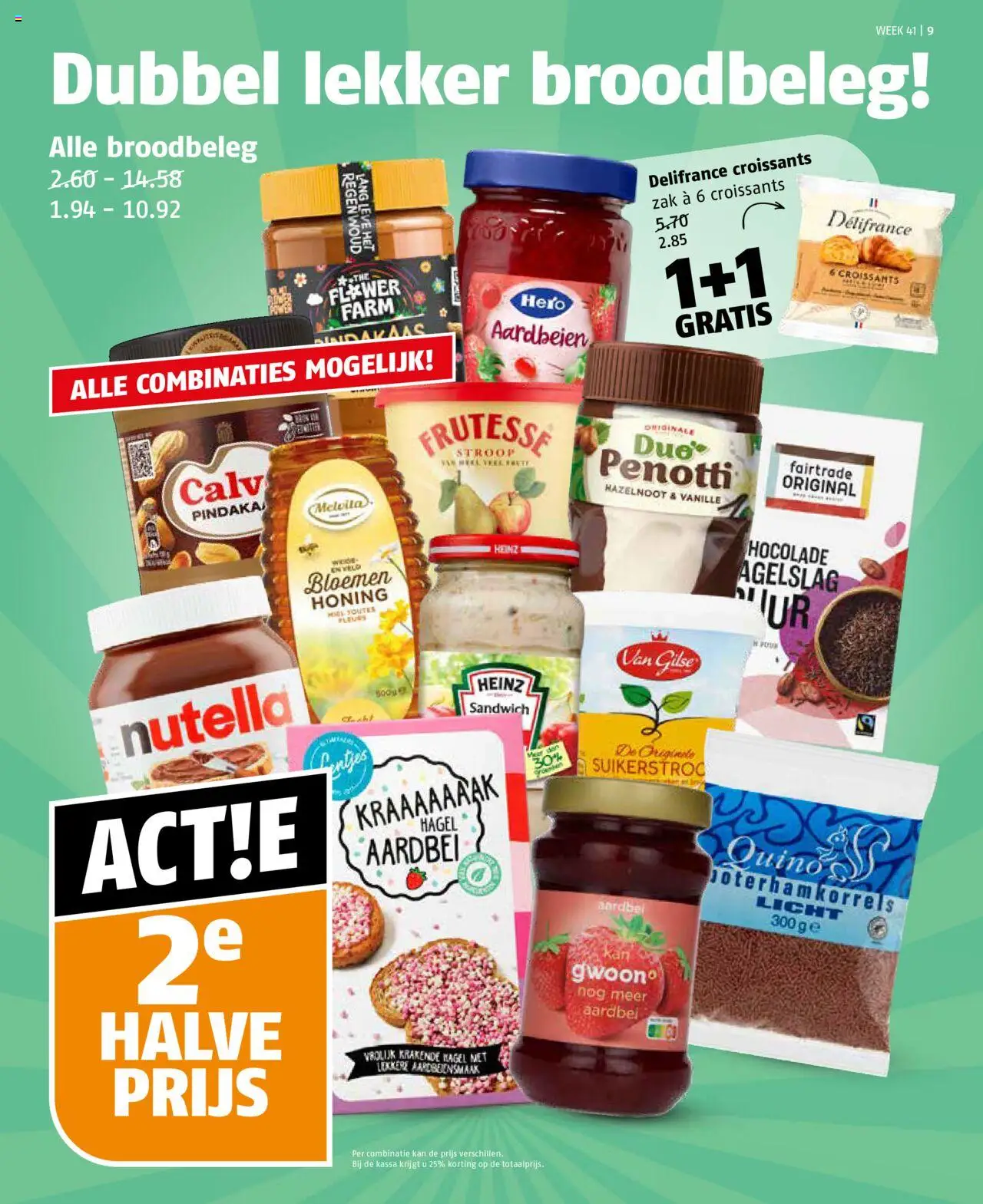 {H1} | Pagina: 9 | Producten: Aardbeien, Sandwich, Bloemen, Zak