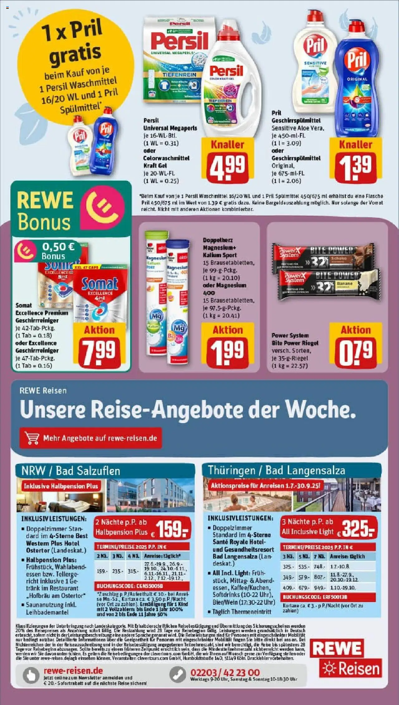 Rewe prospekt Tübingen / Lustnau	 - gültig ab dem 22.06.2025 | Seite: 14 | Produkte: Bad, Waschmittel, Uhr, Persil