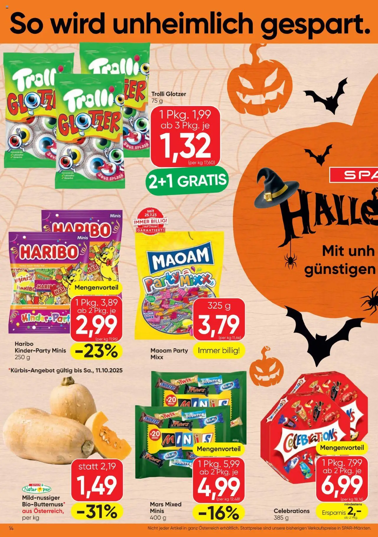 Spar Flugblatt gültig ab 09.10.2025 | Seite: 14