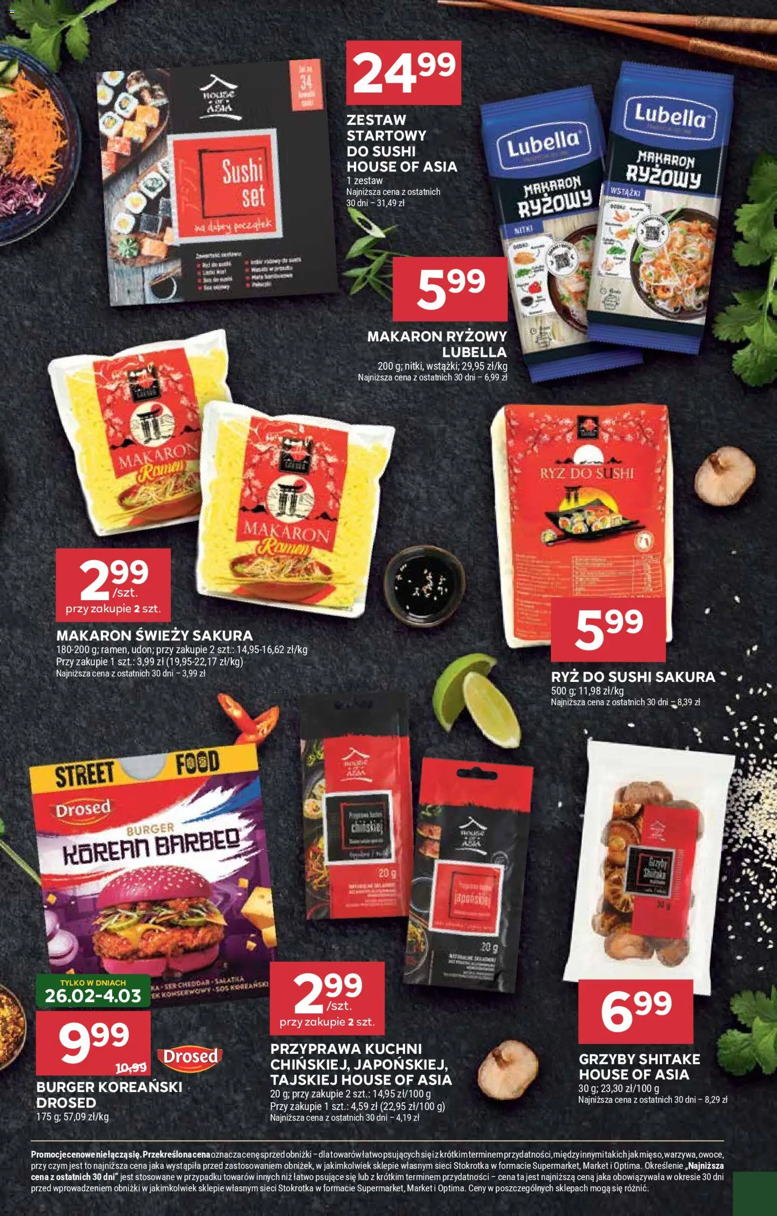 Stokrotka Gazetka od 26.02.2026 | Strona: 35 | Produkty: Stokrotka, Makaron ryżowy, Sushi, Makaron