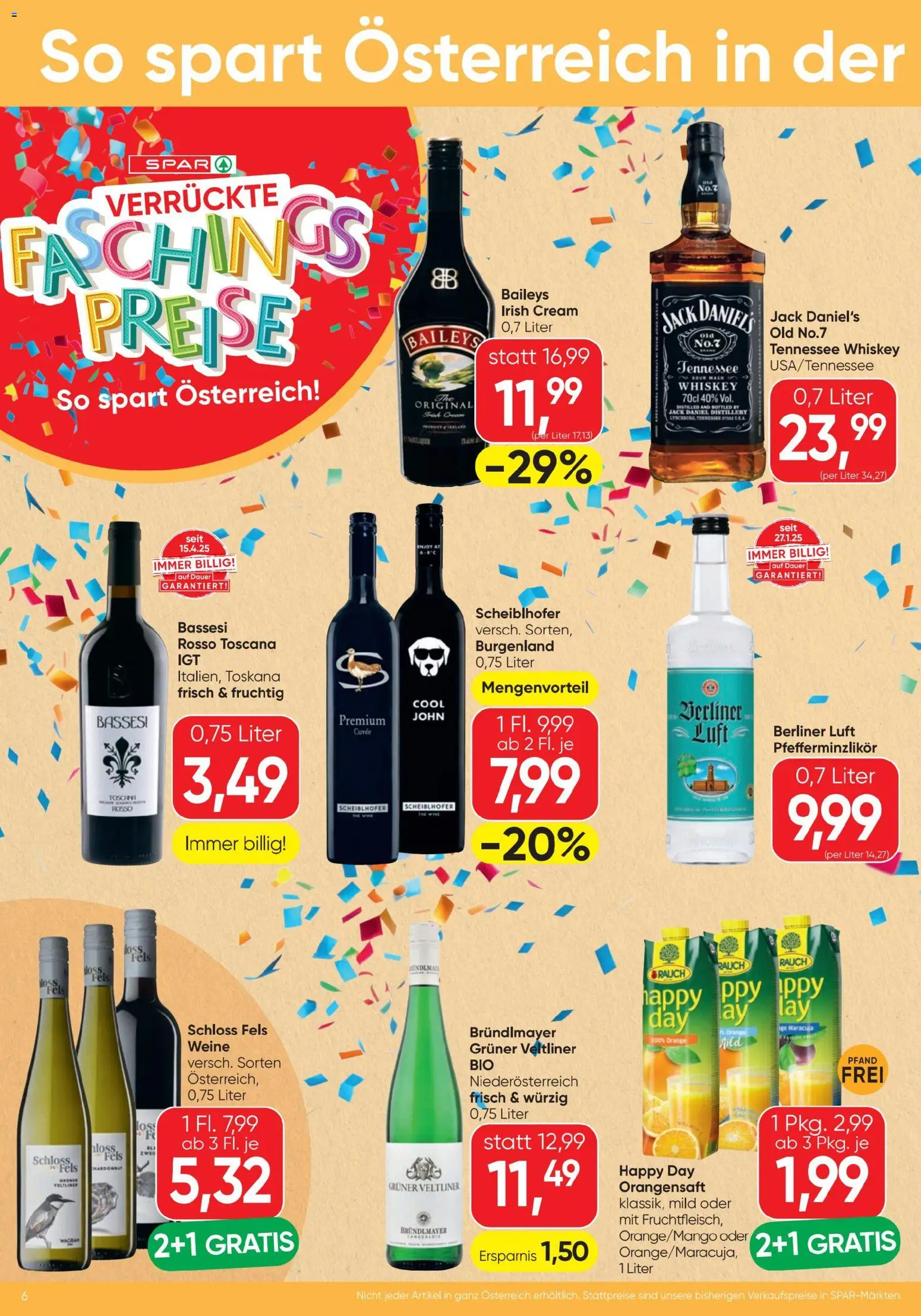 Spar Flugblatt gültig ab 12.02.2026 | Seite: 6 | Produkte: Whiskey