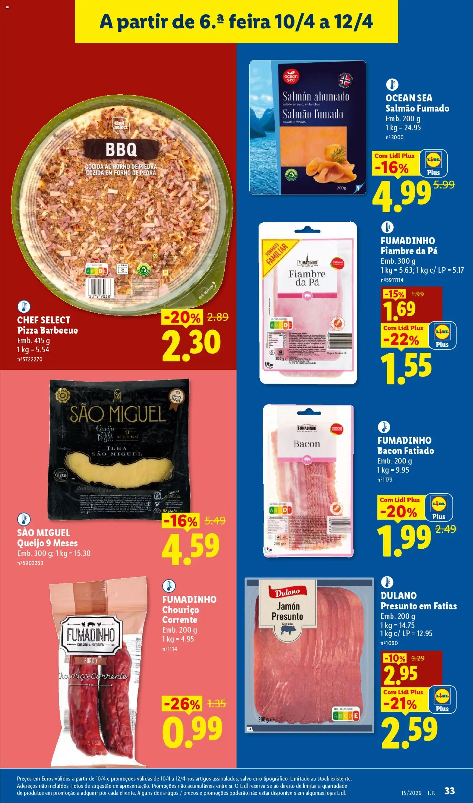 Lidl folheto │ válido de 06.04.2026 | Página: 33 | Produtos: Forno, Bacon, Queijo, Pá