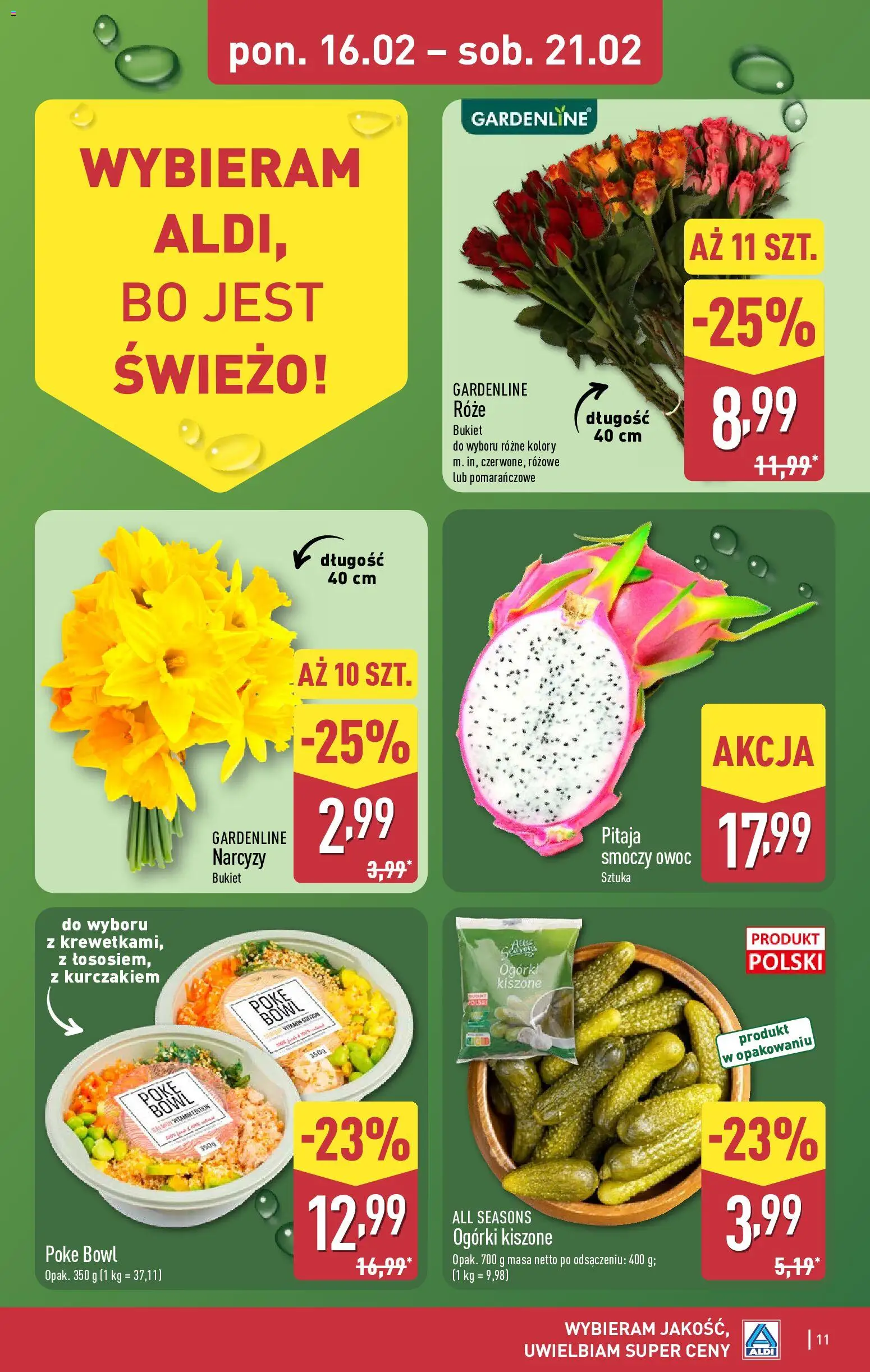 Aldi Polsko leták - Oferta weekendowa od 19.02.2026 | Strana: 11 | Produkty: Poke bowl