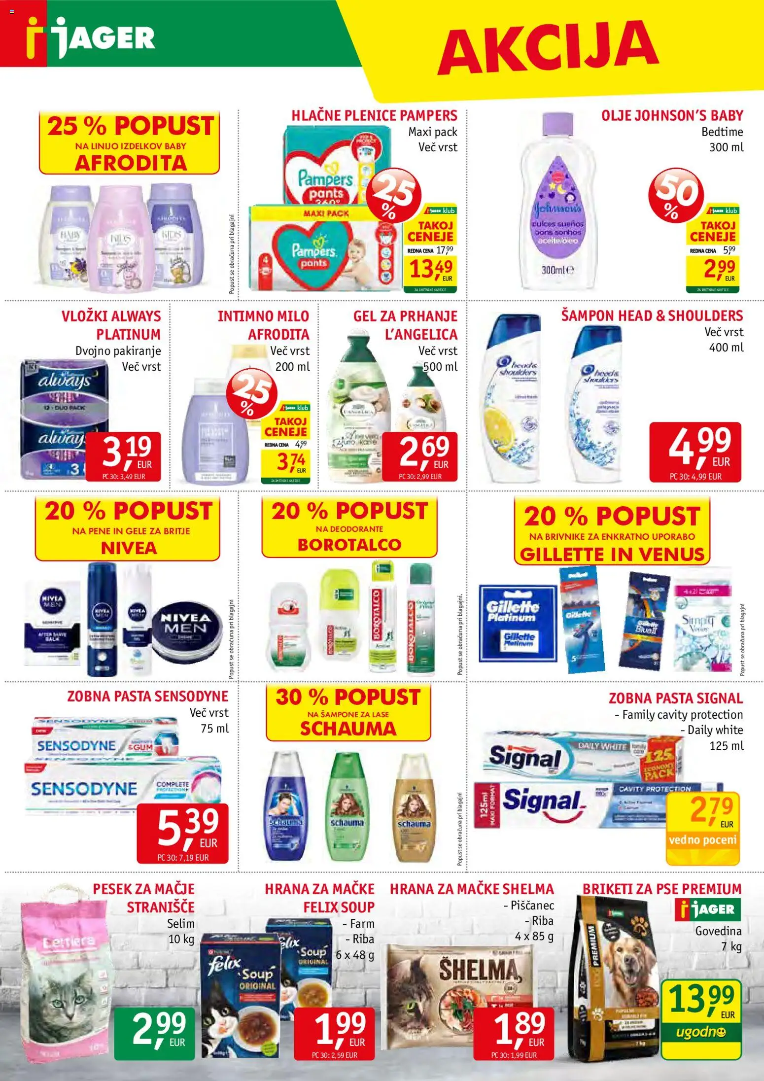 Novi Jager katalog ponudbe – veljaven od 05.11.2025 | Stran: 14 | Izdelki: Intimno milo, Sampon, Olje, Milo
