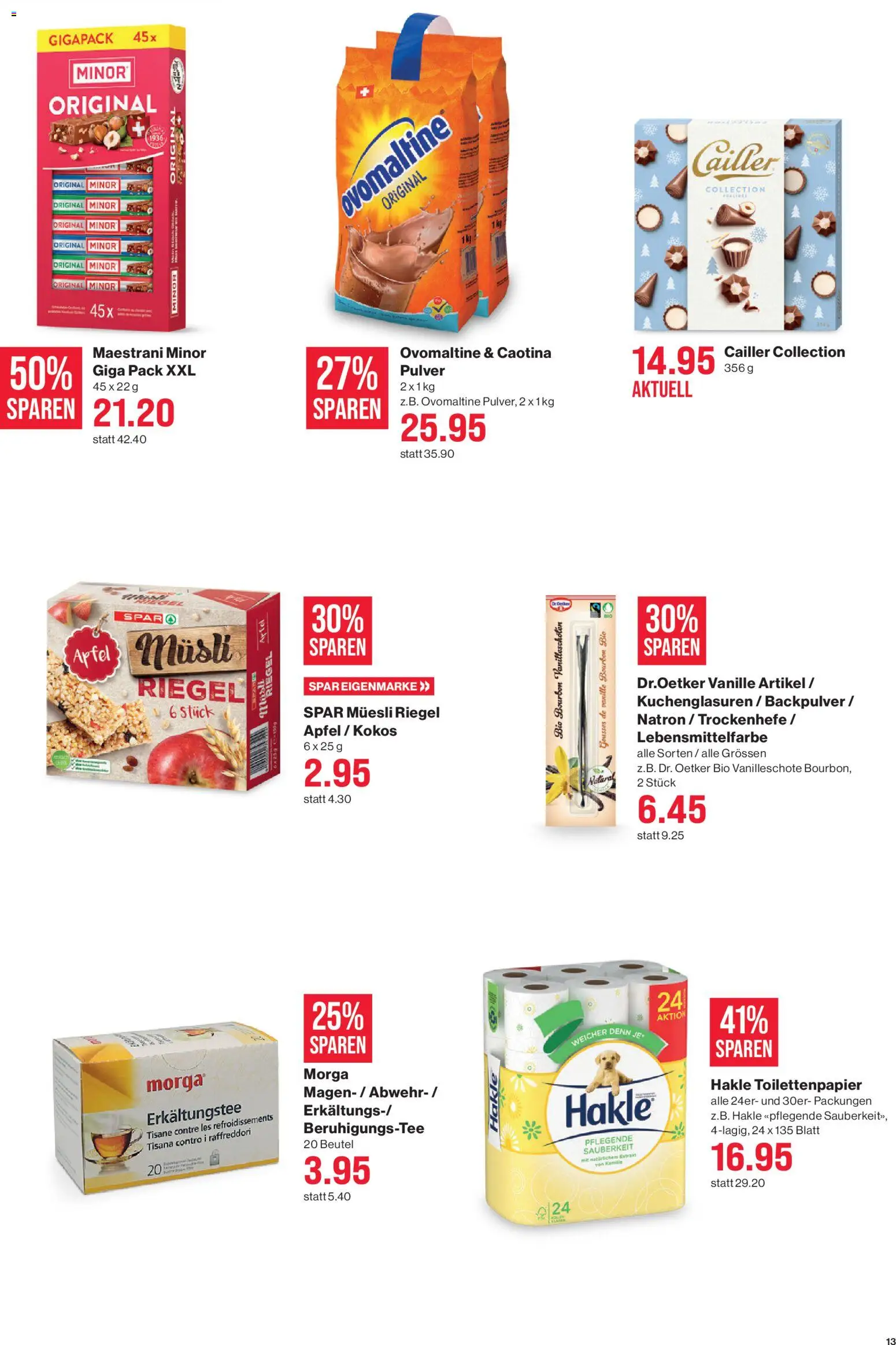 SPAR Aktionen – gültig ab 18.12.2025 | Seite: 13 | Produkte: Pulver, Äpfel, Bourbon, Toilettenpapier