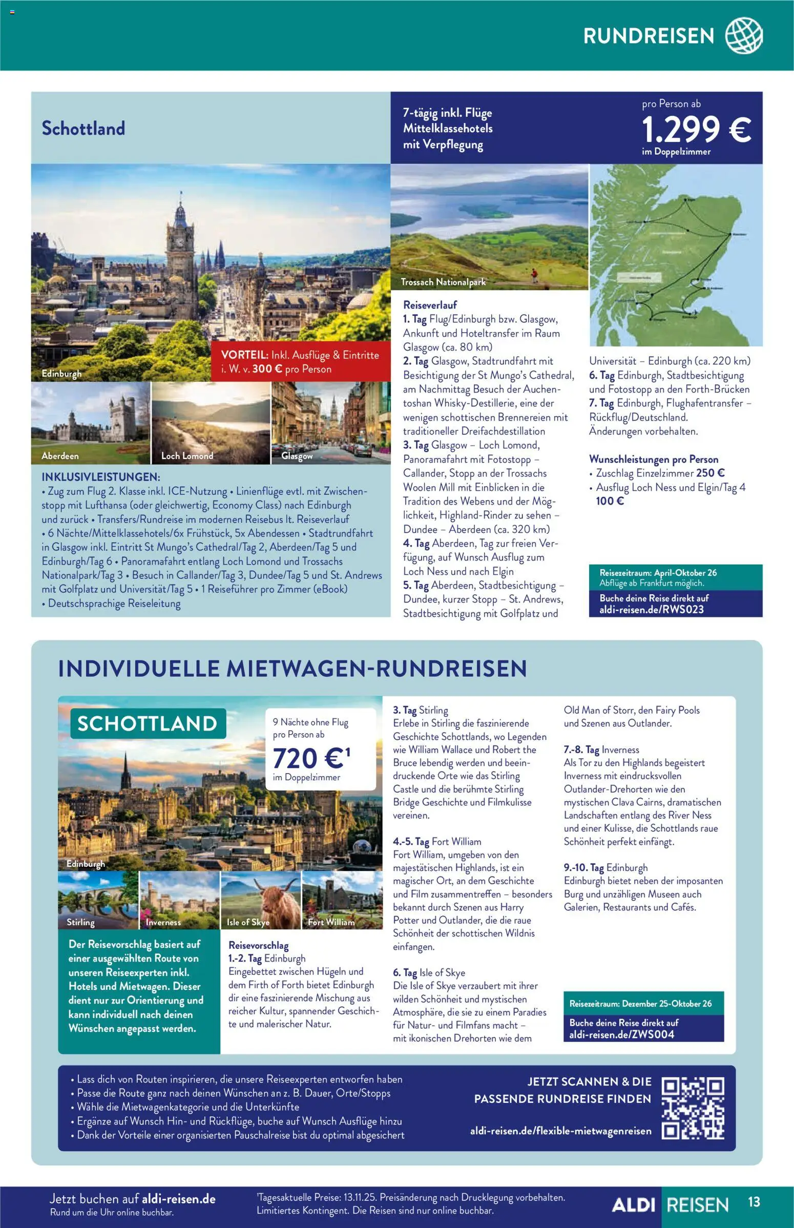 Aldi Reisen Prospekt 	 – gültig ab 01.12.2025 | Seite: 13