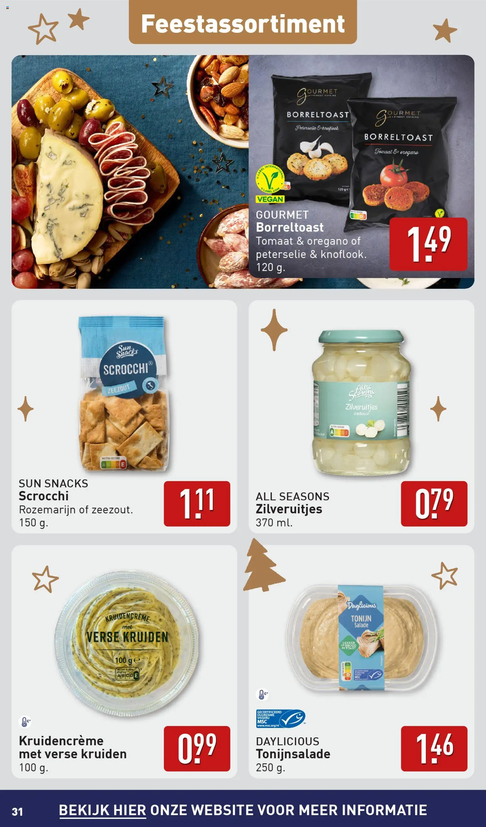 {H1} | Pagina: 31 | Producten: Salade, Tonijn, Zeezout, Knoflook