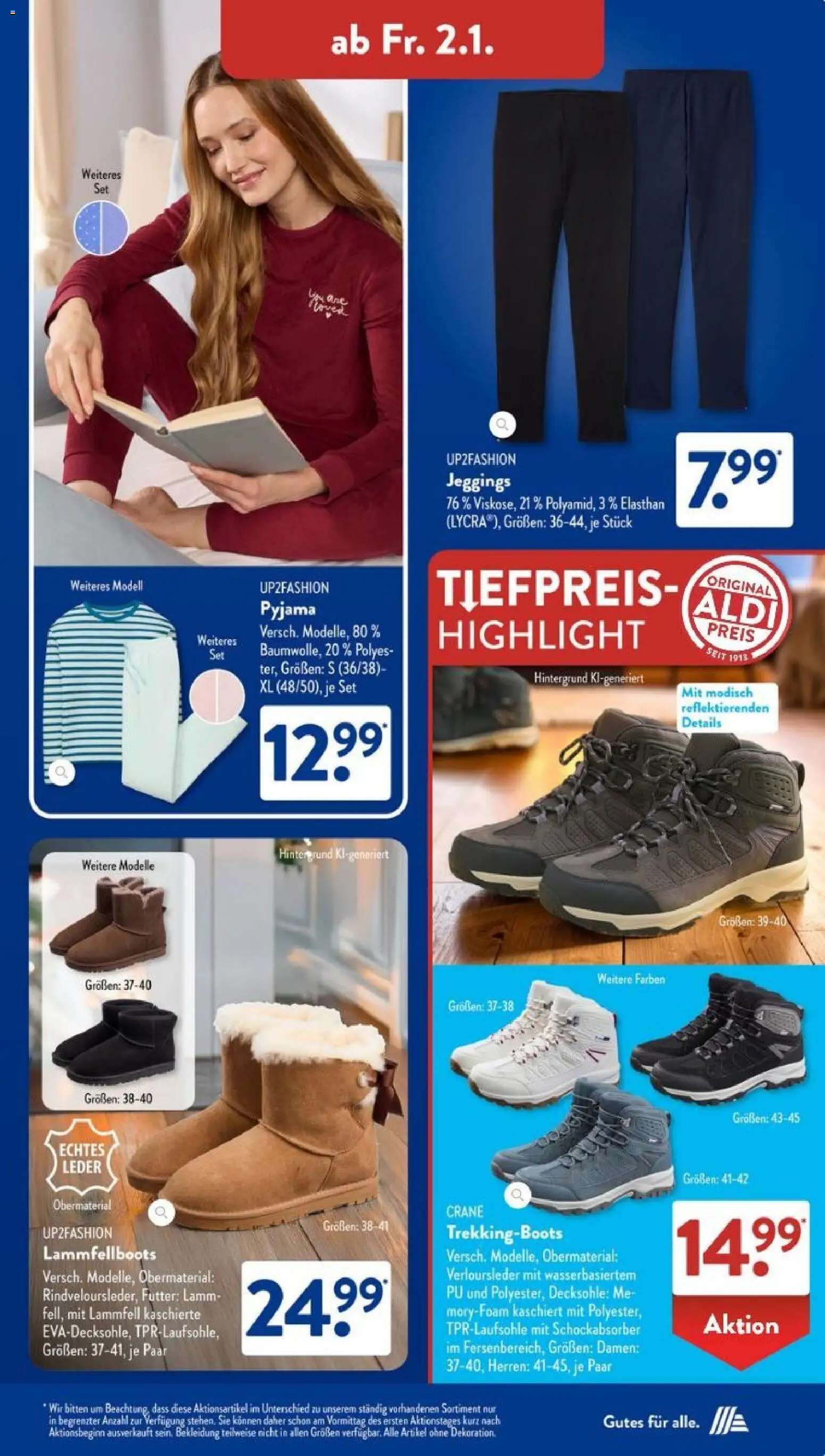 Aldi Süd Prospekt 	 – gültig ab 29.12.2025 | Seite: 23 | Produkte: Up2fashion, Bekleidung, Pyjama