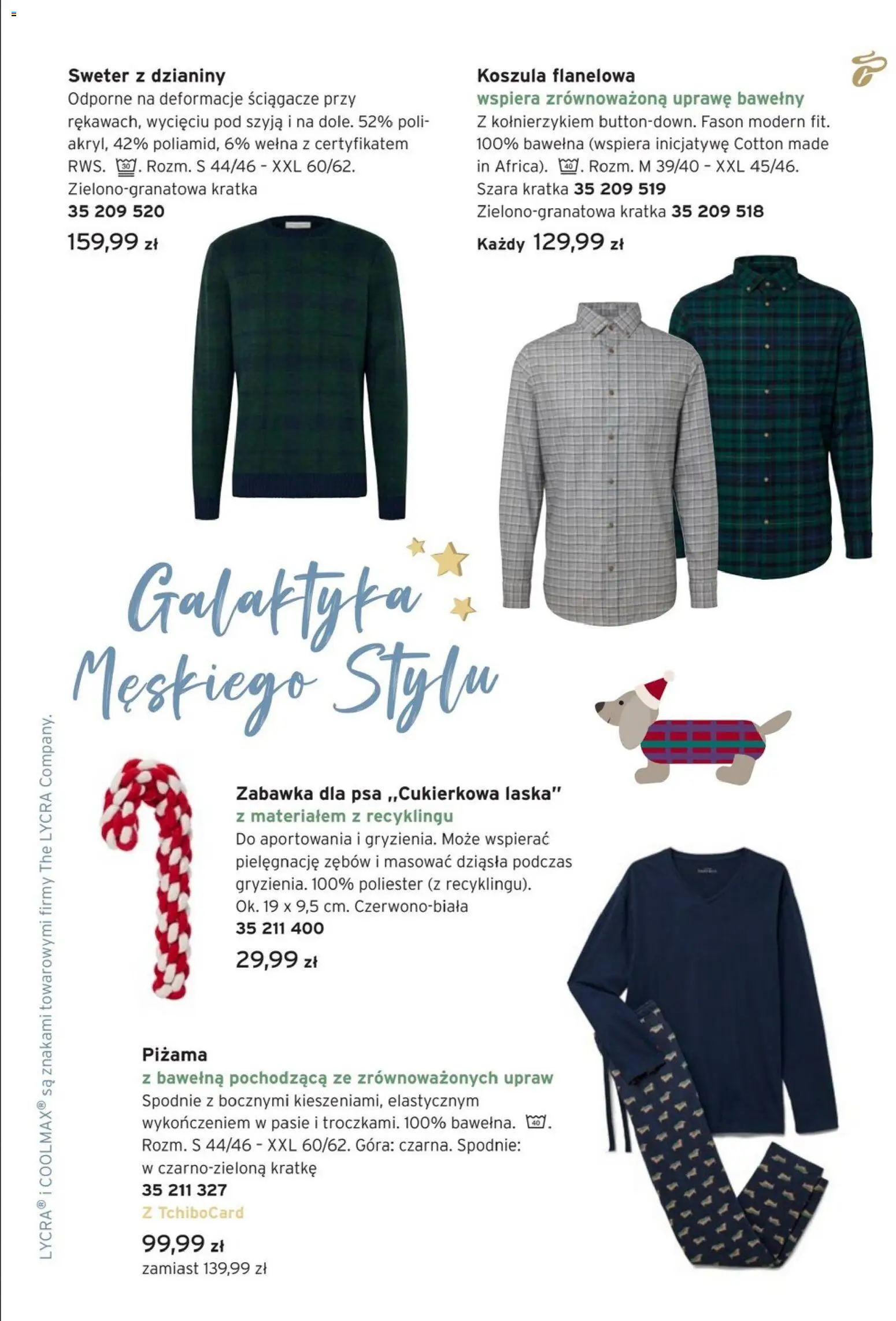 Tchibo promocje od 25.11.2025 | Strona: 3 | Produkty: Koszula, Sweter, Spodnie, Piżama
