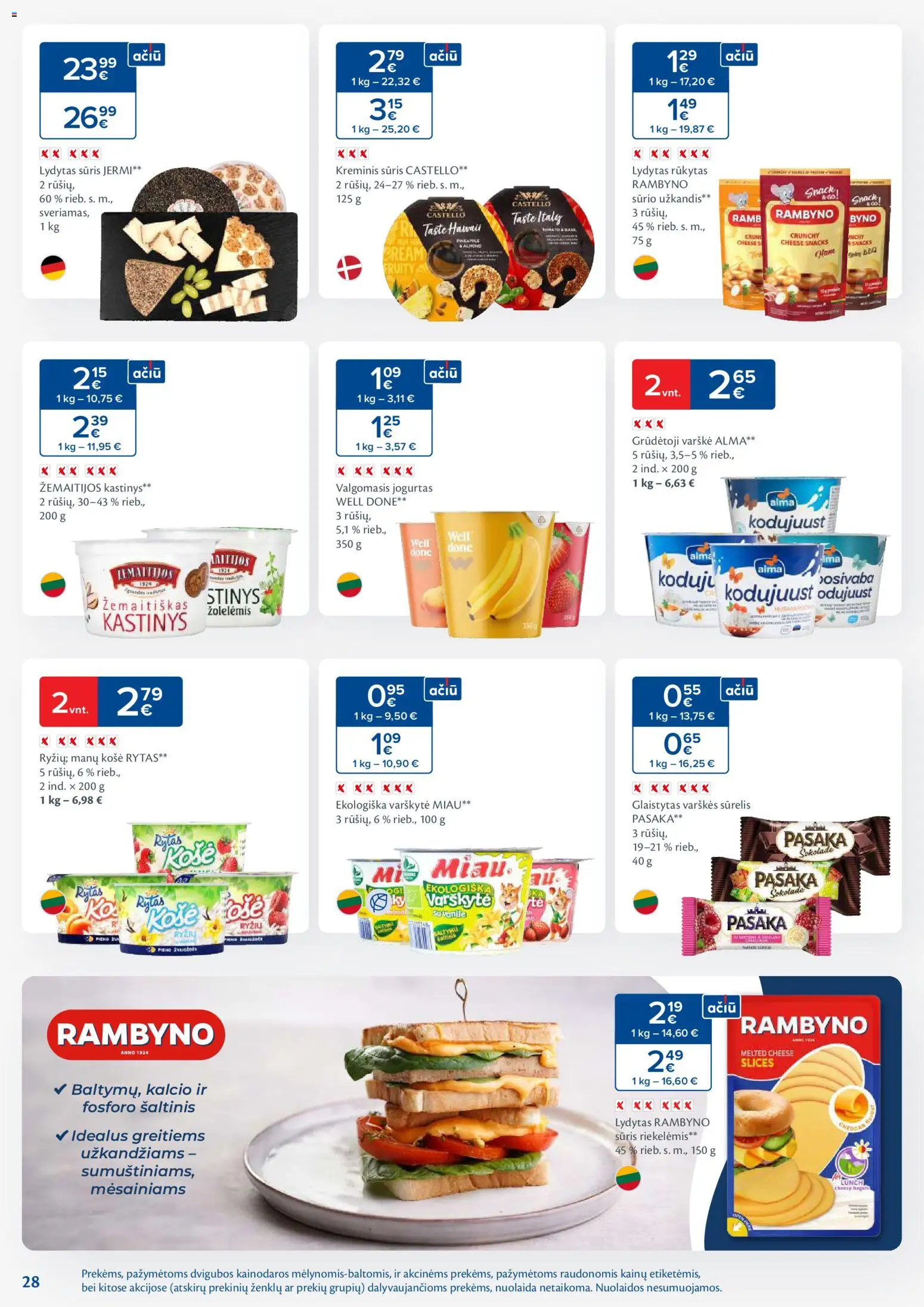 MAXIMA akcijos nuo 18.11.2025 | Puslapis: 28 | Prekių: Košė, Sūrelis, Sūris, Varškė