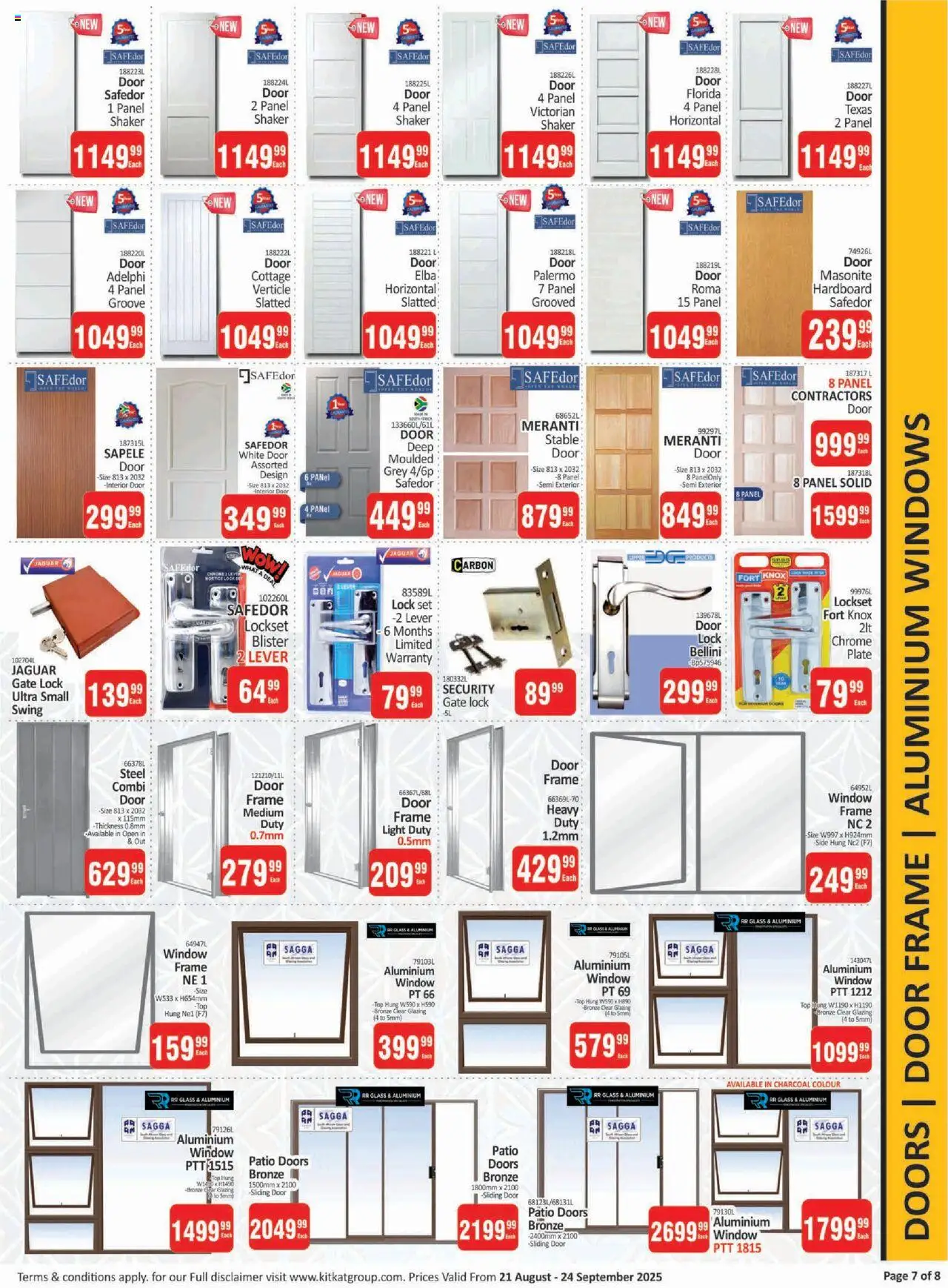 KIT KAT Cash & Carry Buildmart - Spring Leaflet │ valid from 21.08.2025 | Page: 7 | Products: Frame, Door frame, Lock, Light