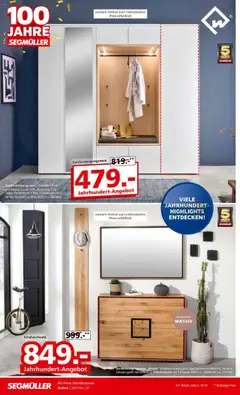 Segmüller Highlight - gültig ab dem 19.07.2025 | Seite: 36 | Produkte: Tür, Hochschrank