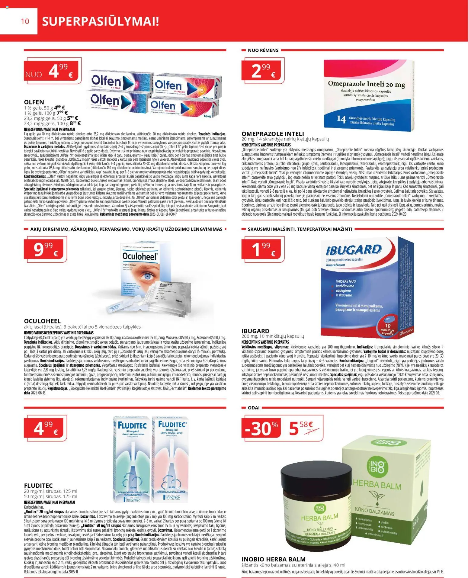 Norfa vaistinė akcijos nuo 01.02.2026 | Puslapis: 10 | Prekių: Balzamas