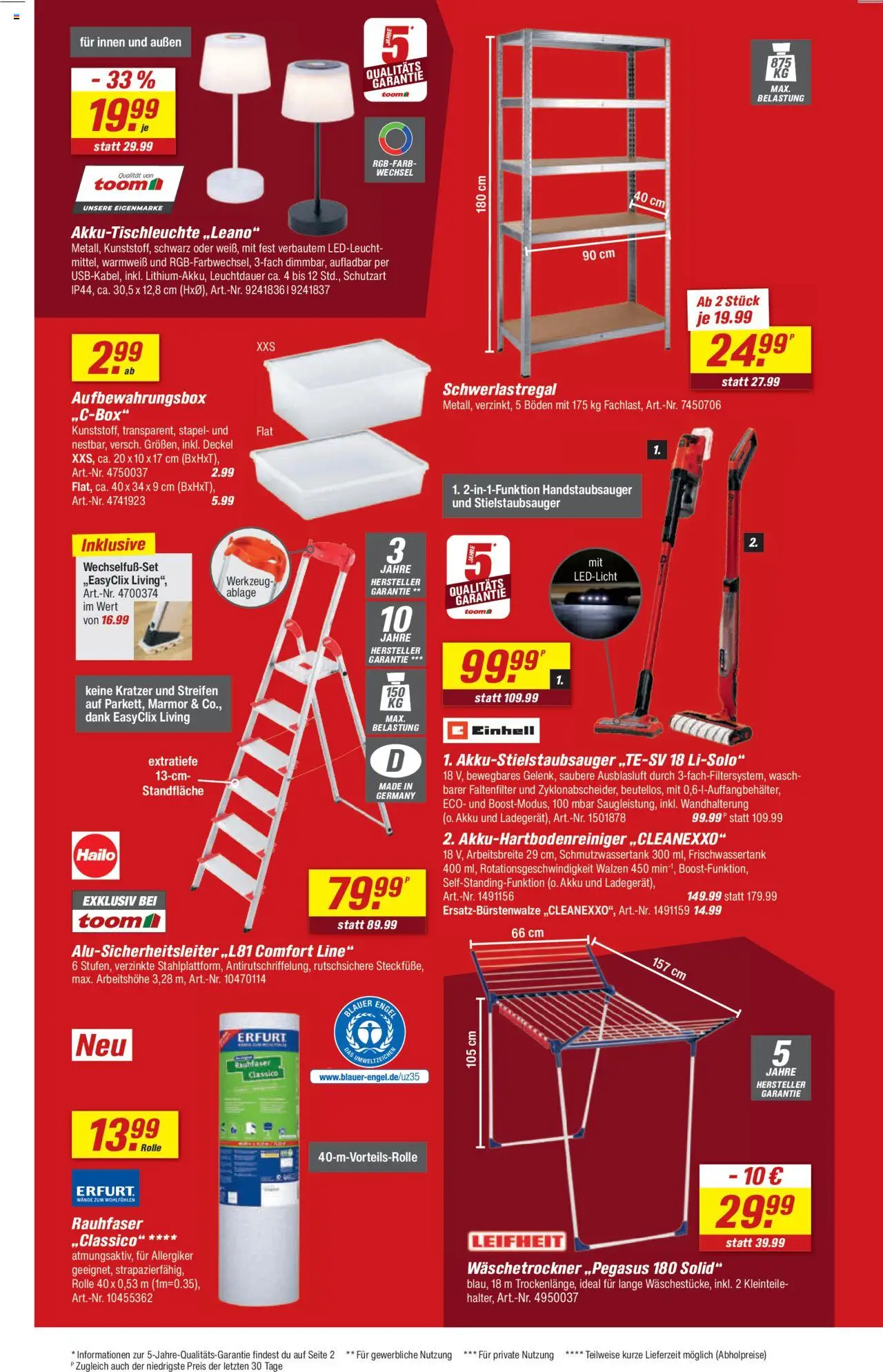 Toom Baumarkt Prospekt 	 - gültig ab dem 30.08.2025 | Seite: 10 | Produkte: Schwerlastregal