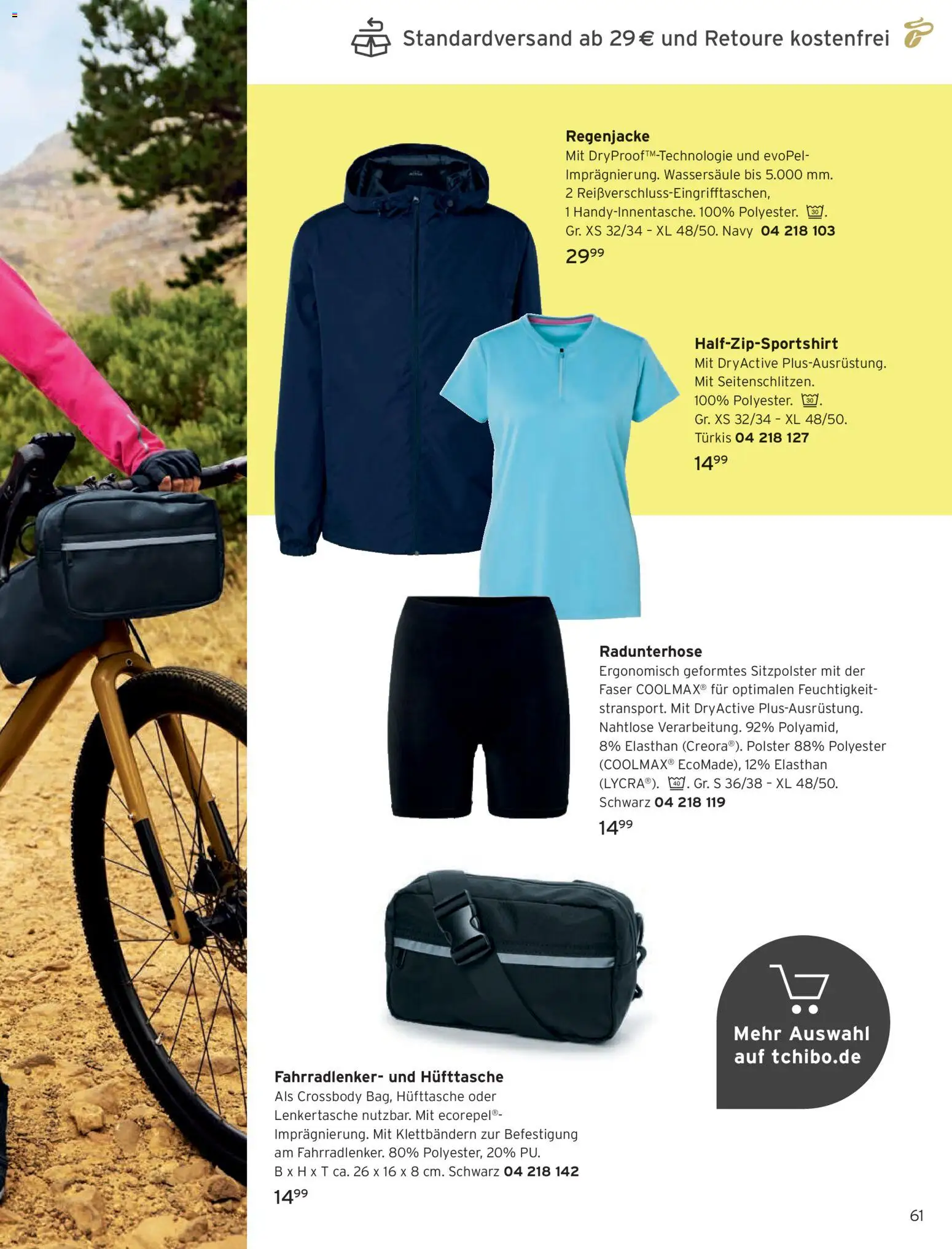 Tchibo Prospekt April – gültig ab 01.04.2026 | Seite: 61 | Produkte: Regenjacke