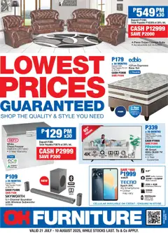 Preview of OK Furniture specials valid from 21.07.2025
