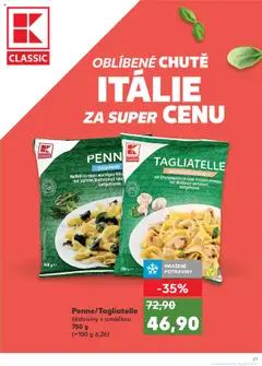 Kaufland leták - Chomutov od 30.07.2025 | Strana: 21 | Produkty: Těstoviny, Gorgonzola, Potraviny, Kaše