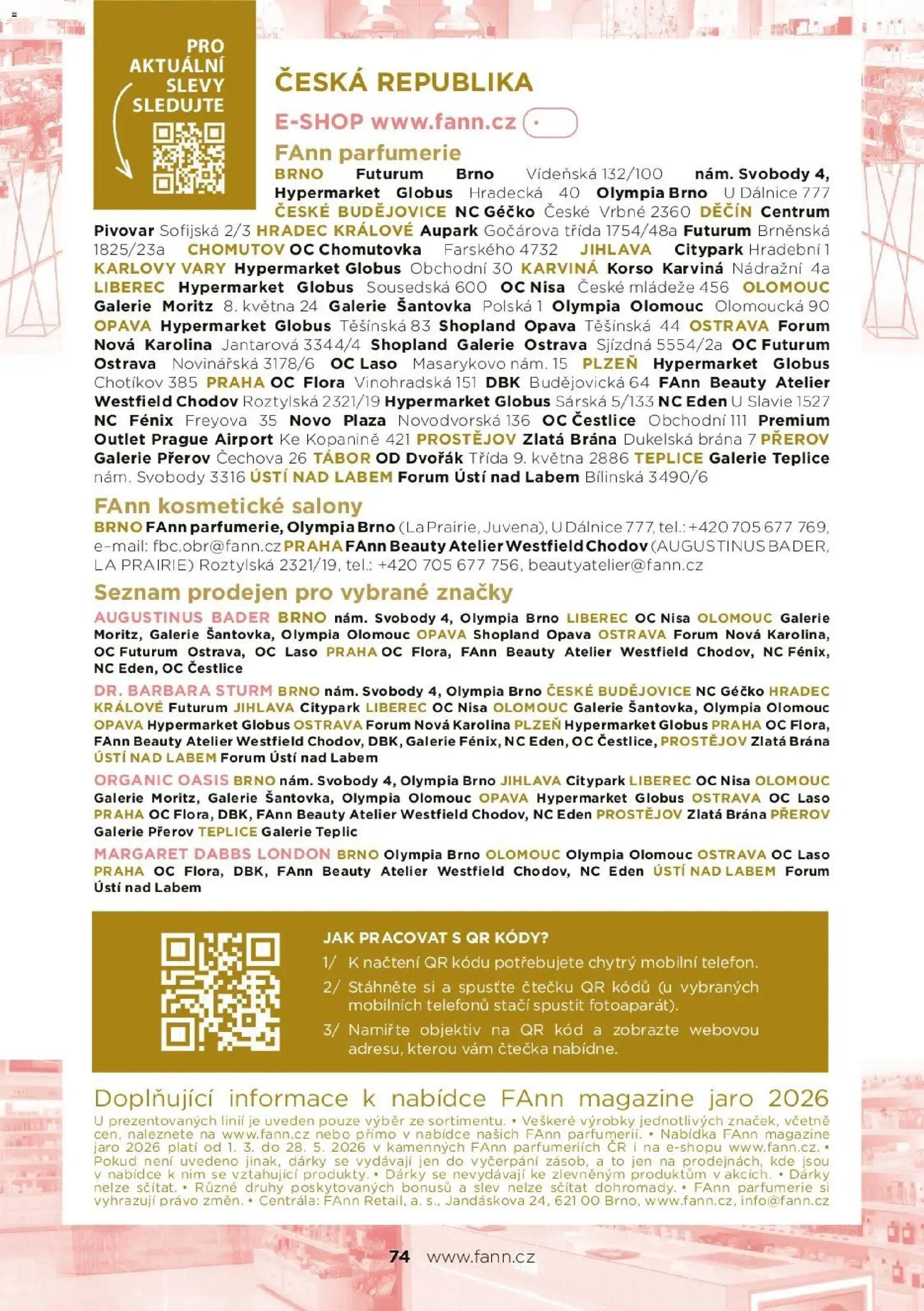 FAnn parfumerie katalog Jaro 2025 od 24.02.2026 | Strana: 74 | Produkty: Globus, Futurum, Flora