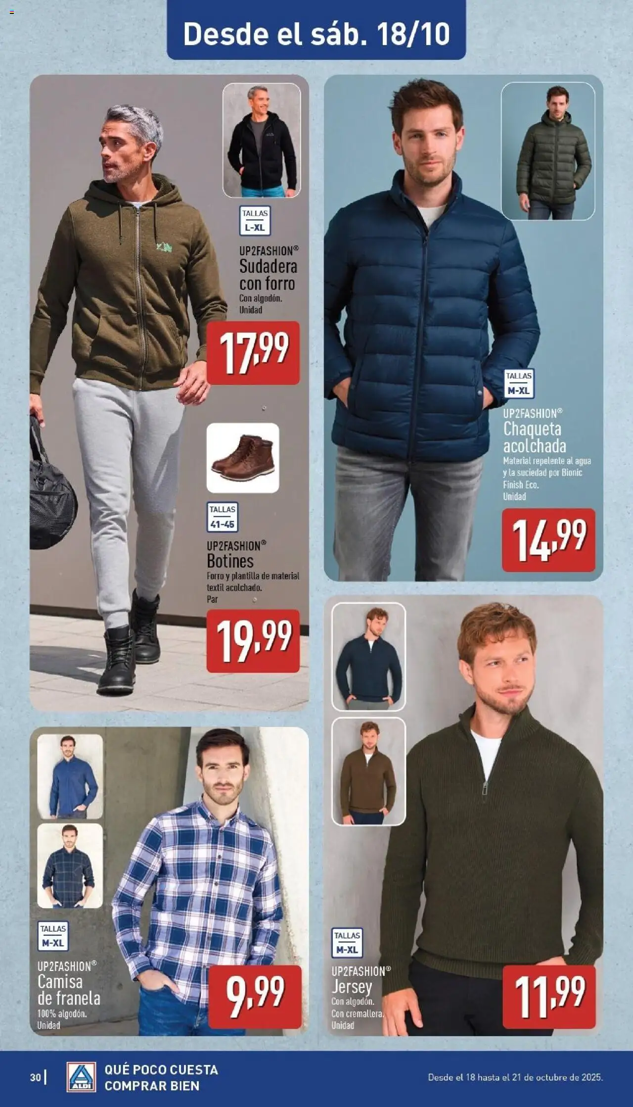 Aldi folleto Península │ válido desde el 13.10.2025 | Página: 30 | Productos: Camisa, Sudadera, Chaqueta