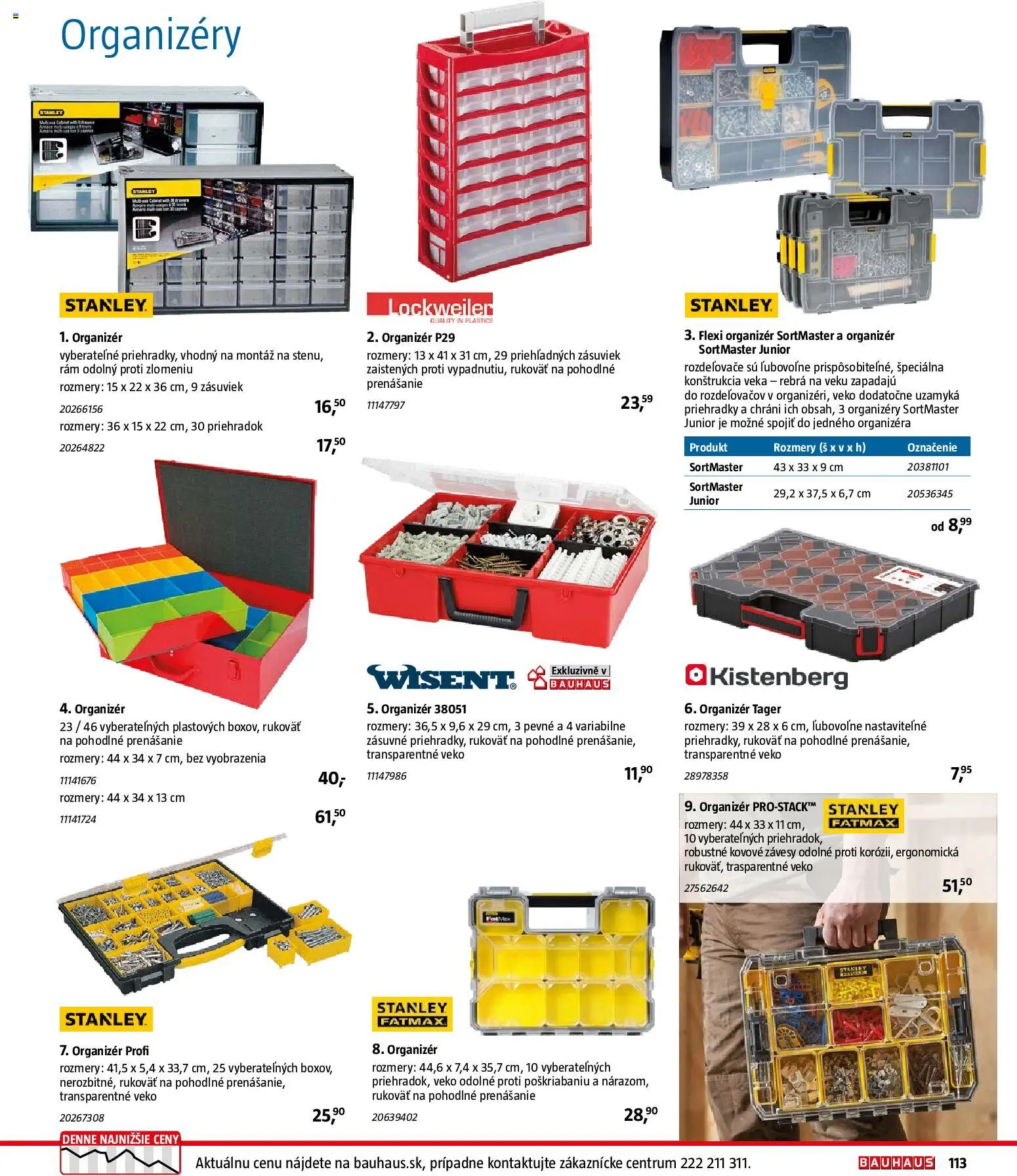 Nové Bauhaus akcie – leták je platný od 26.01.2026 | Strana: 113 | Produkty: Organizér, Závesy, Rám