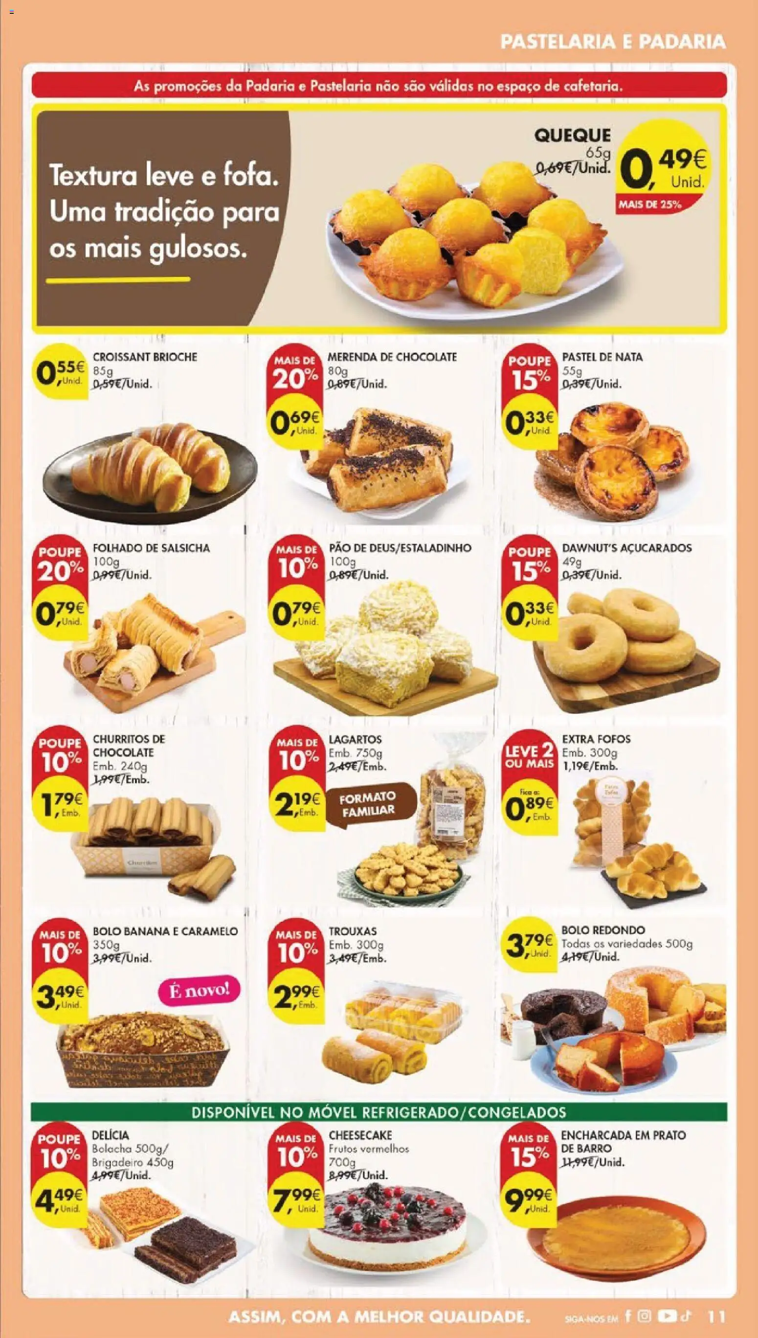 Pingo Doce folheto │ válido de 06.01.2026 | Página: 11 | Produtos: Banana, Salsicha, Chocolate, Nata