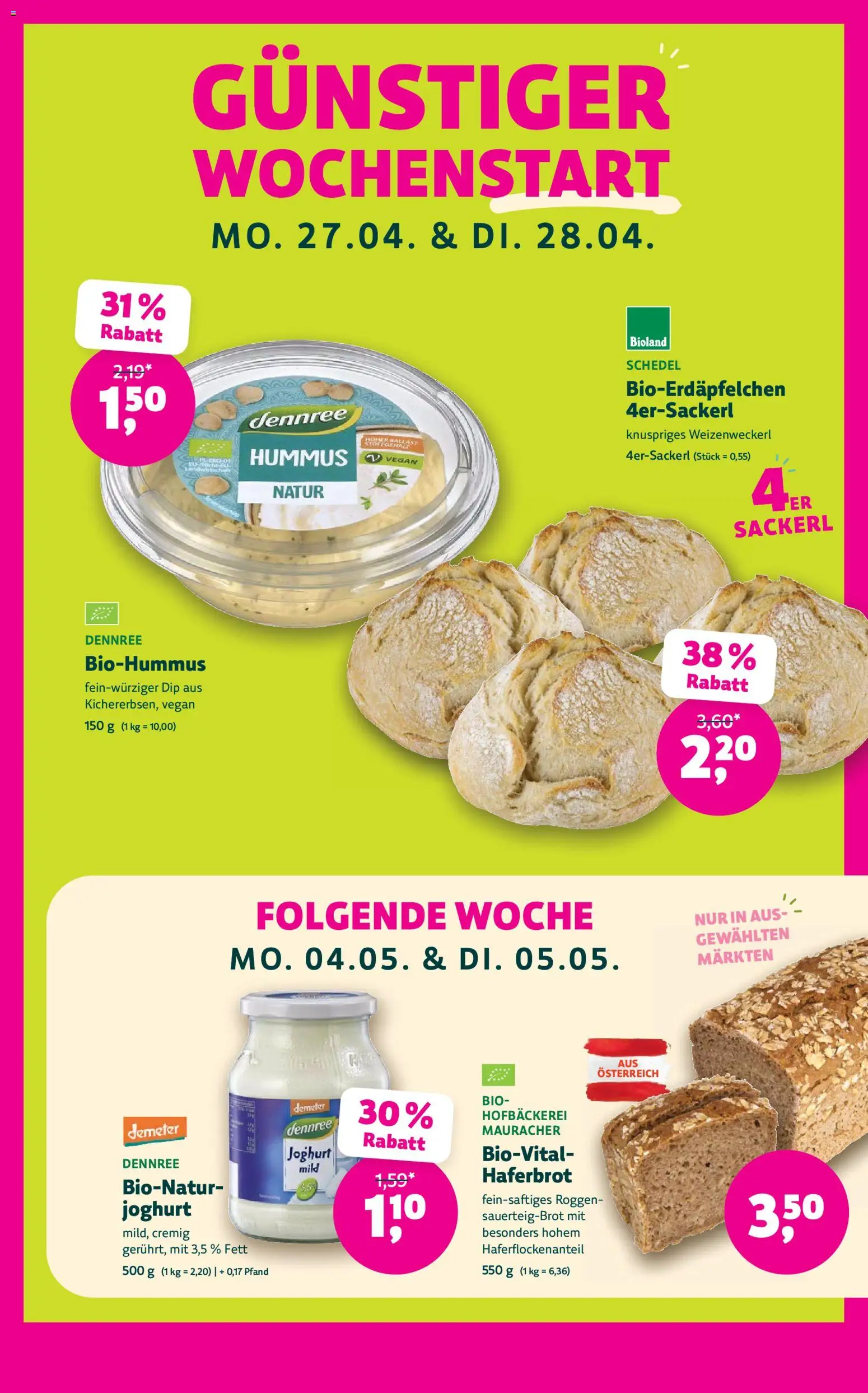 Die besten Angebote | Denns BioMarkt Angebote ab 22.04.2026 | - Jetzt stöbern! | Österreich