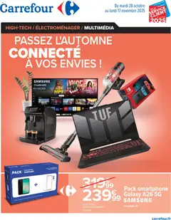 Carrefour - Prévisualisation de Carrefour catalogue Passez l'automne connecté à vos envies ! valide à partir de 28.10.2025