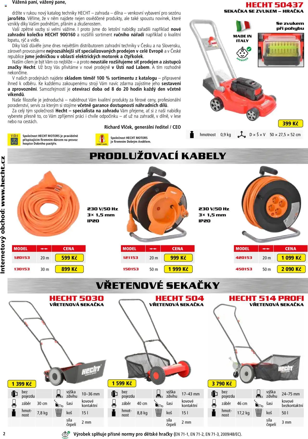 Hecht katalog - Jaro-léto 2025 od 22.04.2025 | Strana: 2 | Produkty: Box, Zahrada, Hecht, Hračky