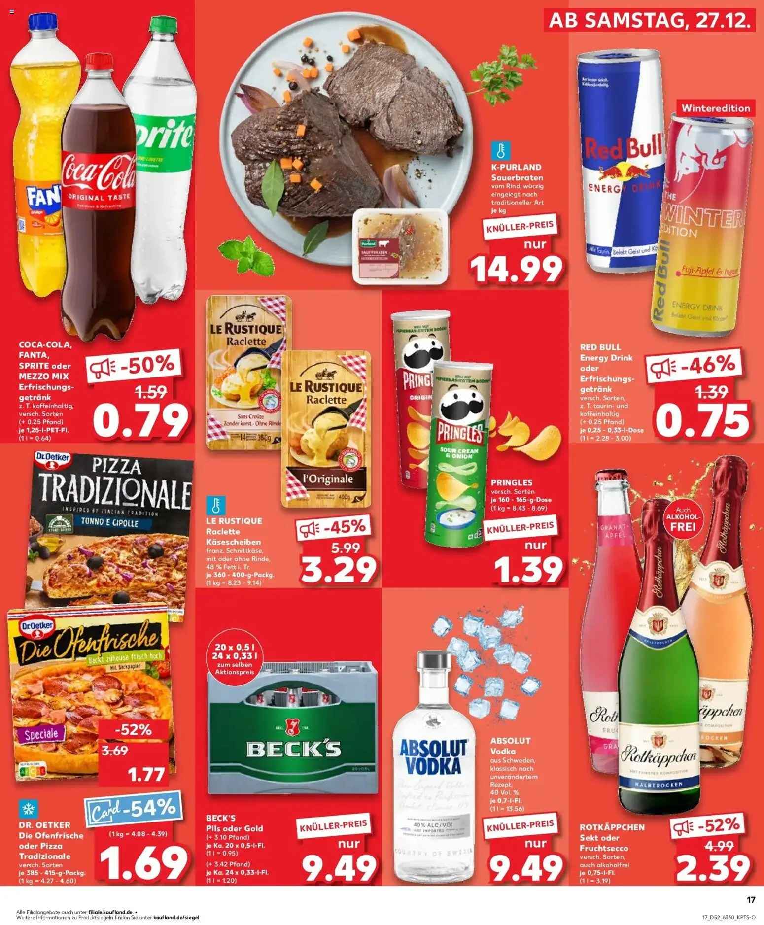 Kaufland prospekt Hamburg	 – gültig ab 28.12.2025 | Seite: 17 | Produkte: Pils, Äpfel, Ofenfrische, Pizza