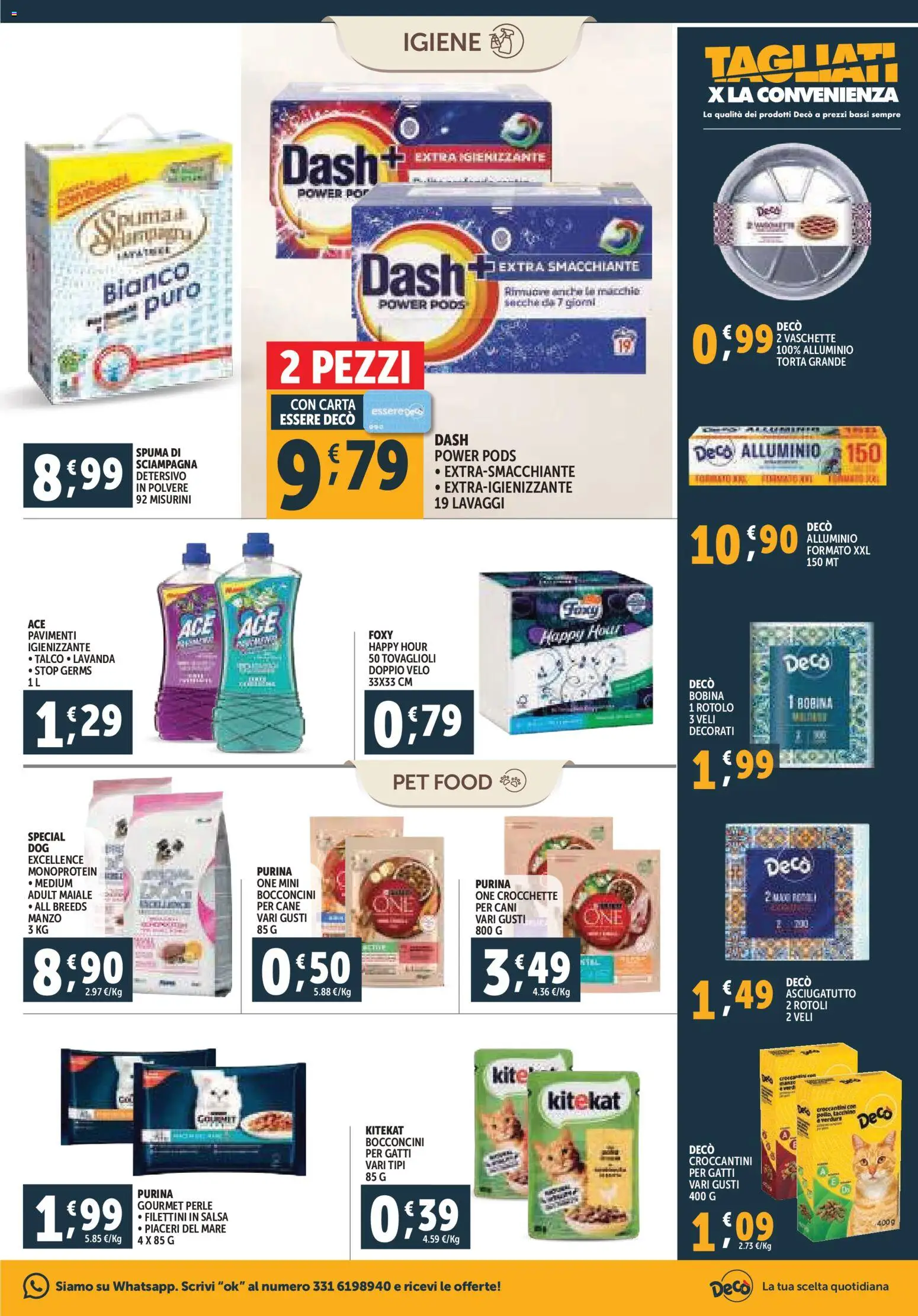 Volantino Decò del 20.11.2025 | Pagina: 19 | Prodotti: Maiale, Manzo, Salsa, Vaschette