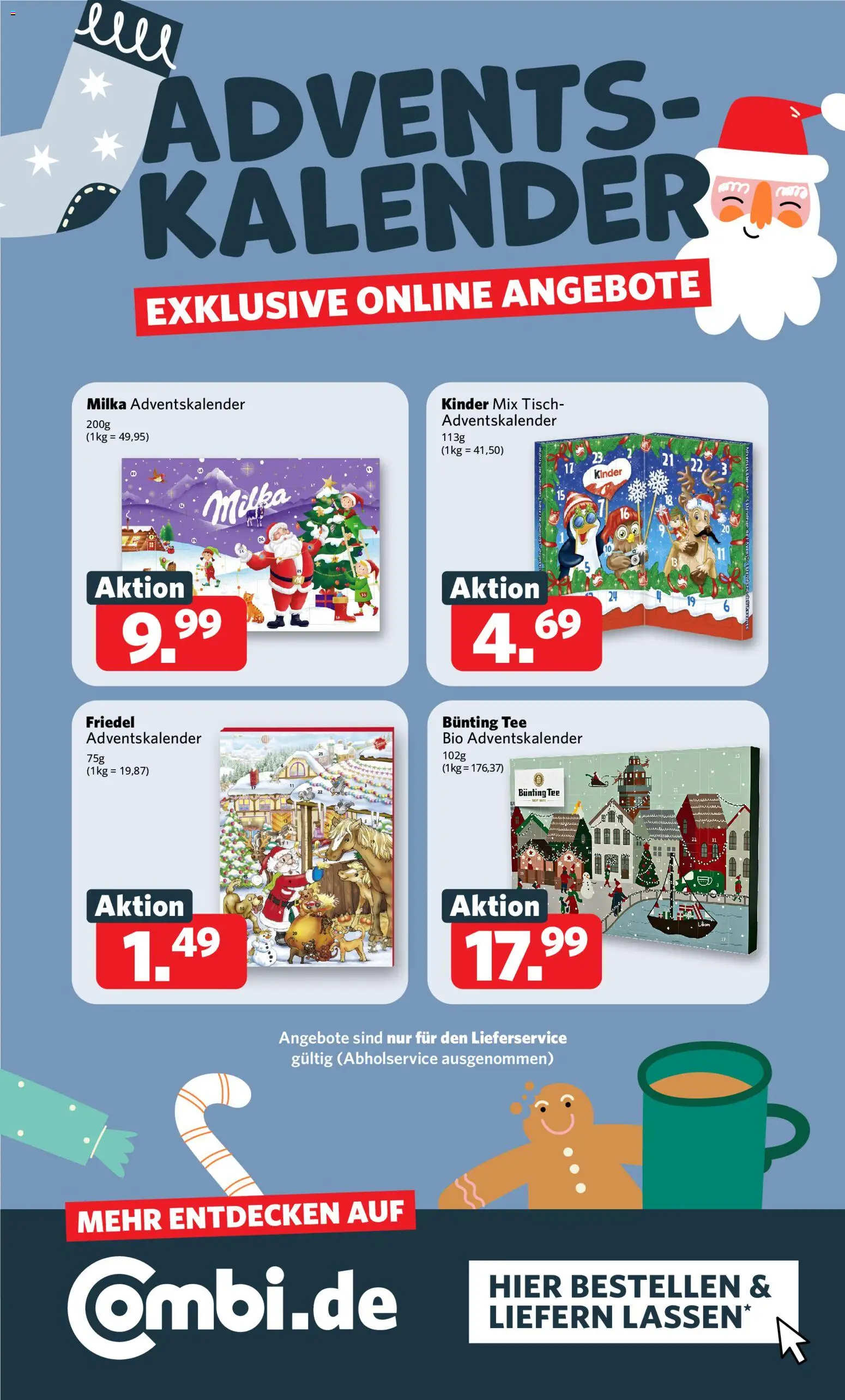 Combi Prospekt 	 – gültig ab 27.10.2025 | Seite: 30 | Produkte: Tisch, Milka, Tee