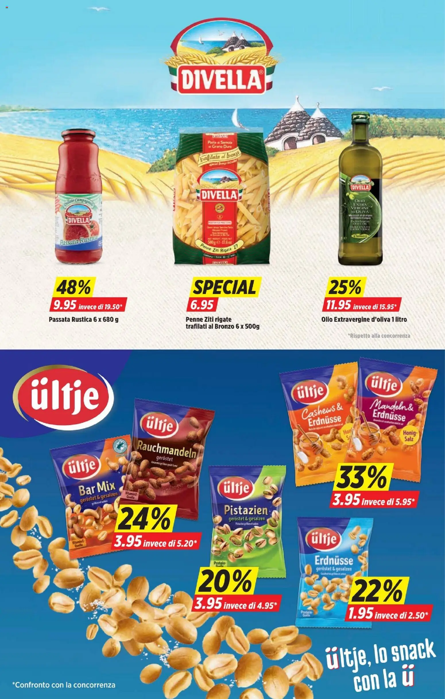 Denner aktionen IT – gültig ab 16.04.2026 | Seite: 10 | Produkte: Erdnüsse, Pasta, Salz