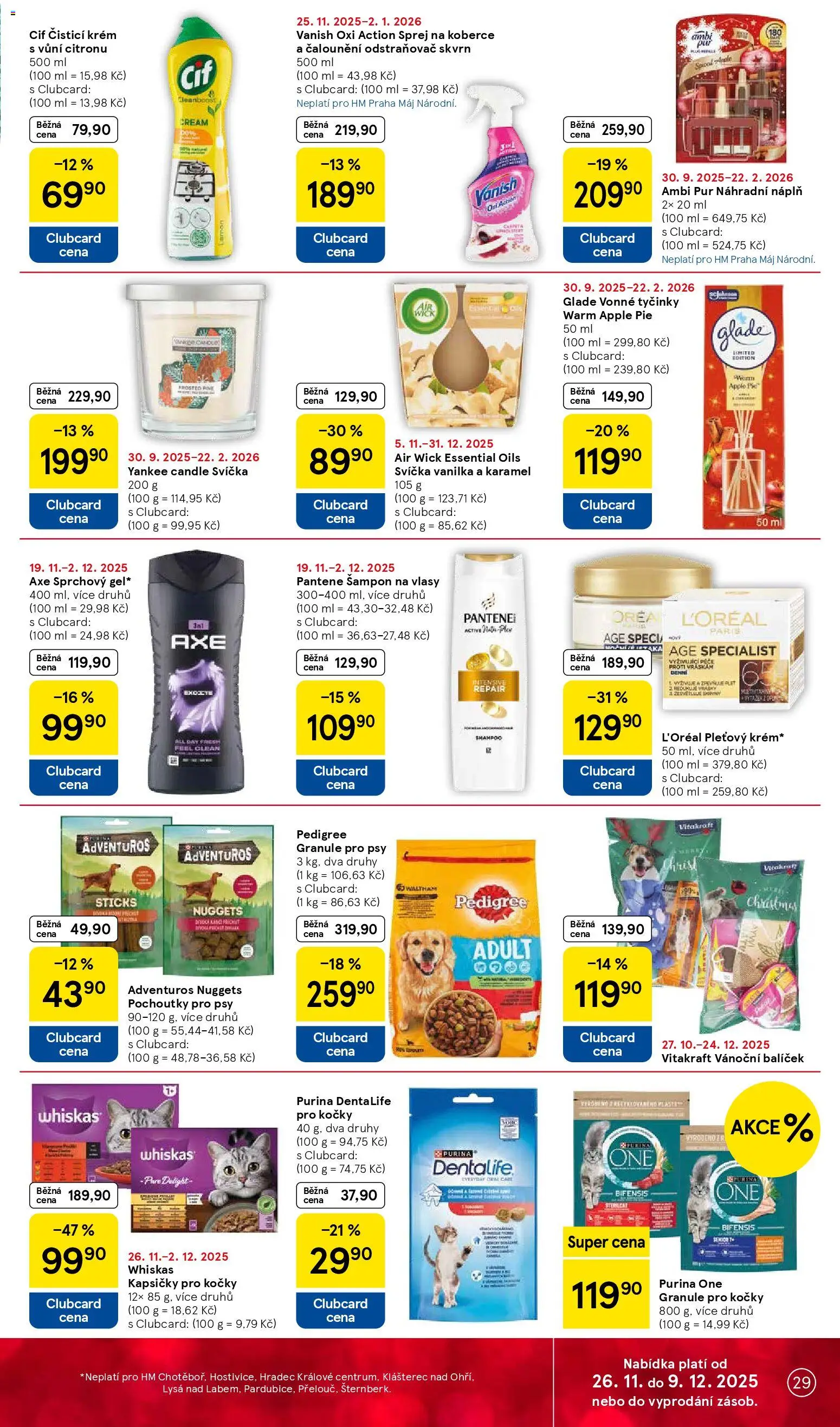 Tesco Black Friday od 26.11.2025 | Strana: 29 | Produkty: Whiskas, Apple, Pedigree, Koberce