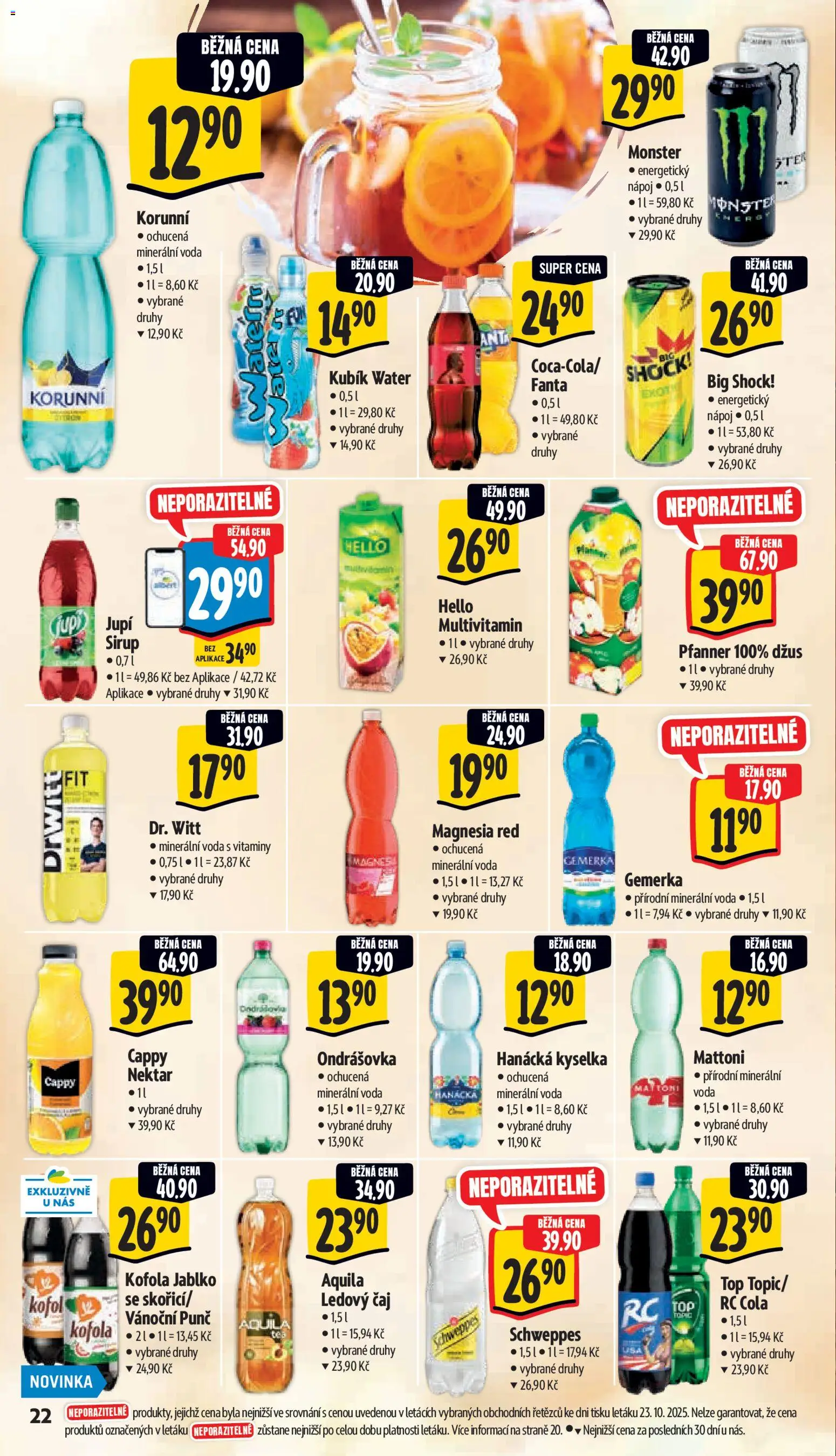 Albert leták - Supermarket od 29.10.2025 | Strana: 31 | Produkty: Mattoni, Džus, Magnesia, RC Cola
