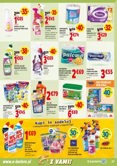 E.leclerc katalog │ velja od 27.08.2025 | Stran: 29 | Izdelki: Školjke, Kis, Kuhinjske brisače
