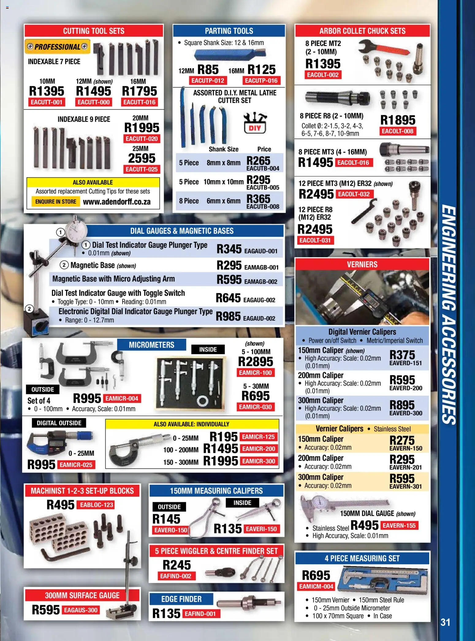 New Adendorff catalogue – valid from 01.02.2026 | Page: 33 | Products: Case, Cutter, Scale, Switch