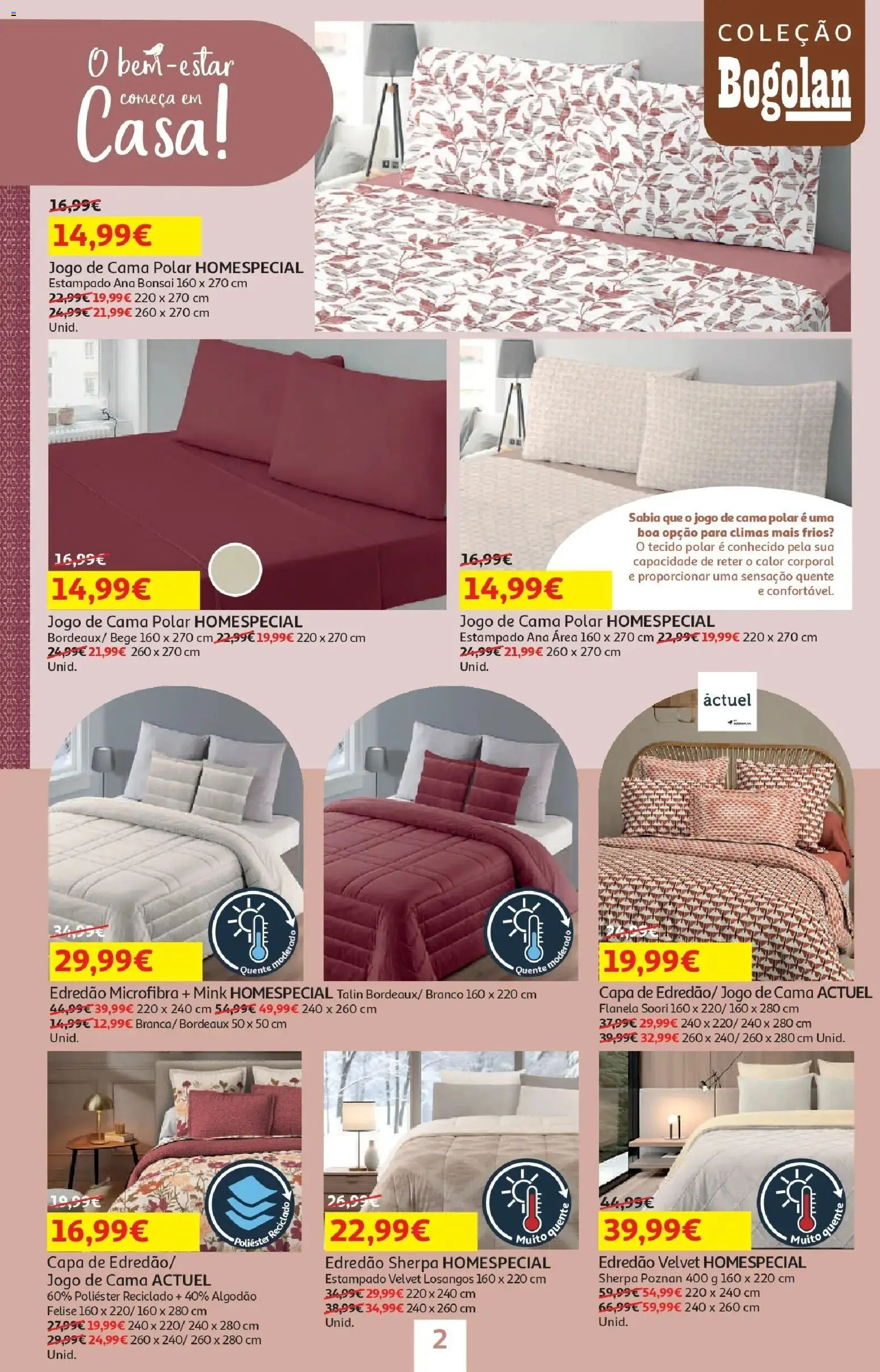 Auchan - O bem-estar começa em casa! │ válido de 26.12.2025 | Página: 2 | Produtos: Algodão, Jogo de cama, Cama