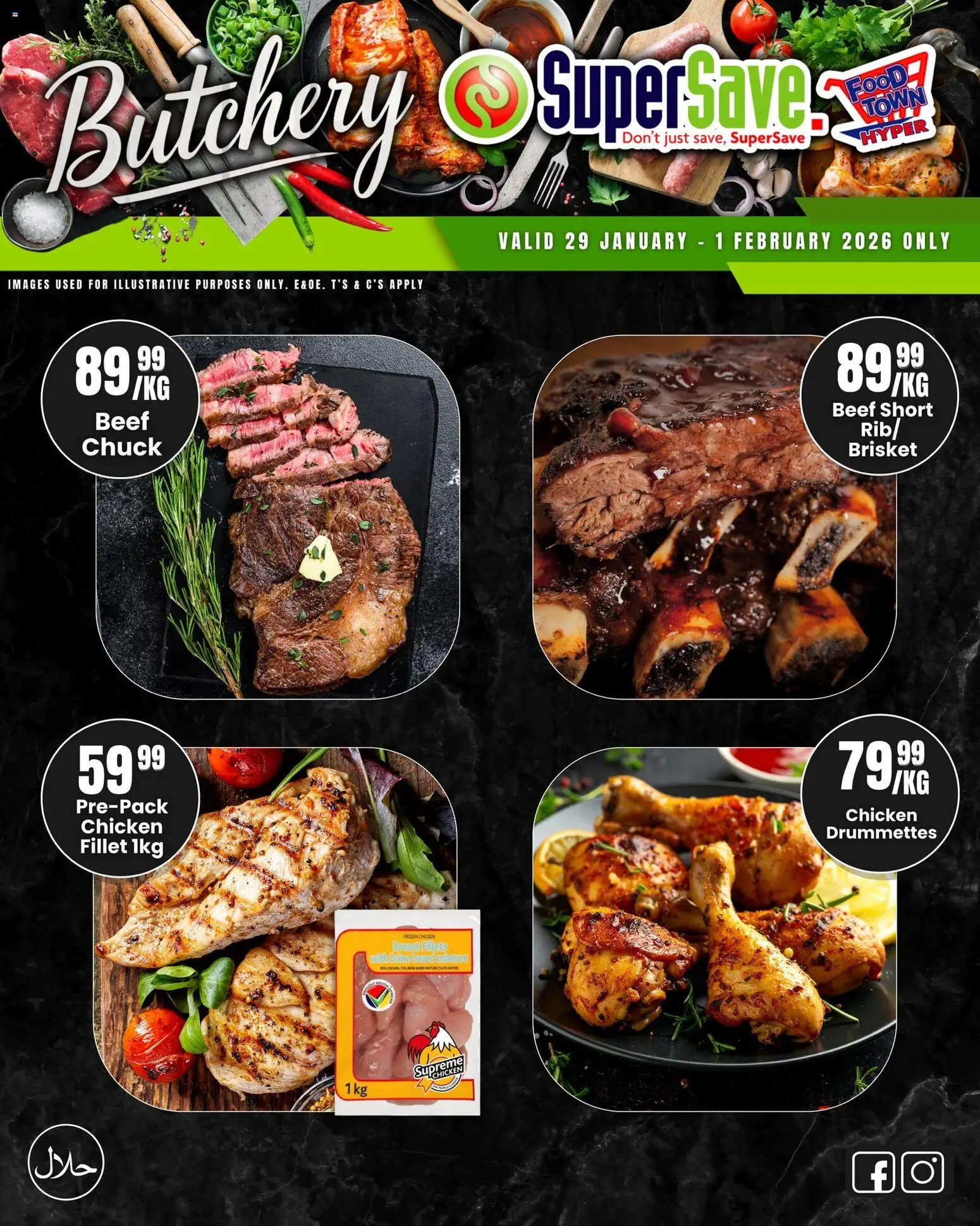 New Super Save catalogue – valid from 29.01.2026 | Page: 1 | Products: Chicken, Beef