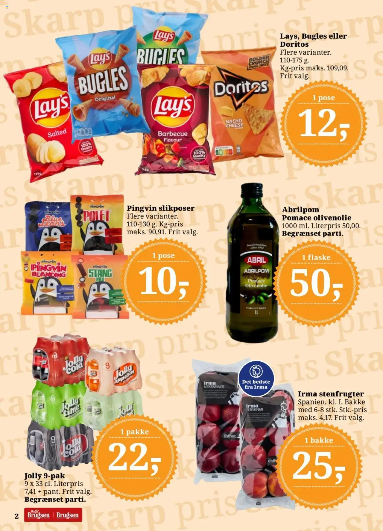 Dagli'Brugsen Tilbudsavis gyldig fra 15.08.2025 | Side: 2 | Produkter: Ris, Cola, Nektariner, Olivenolie