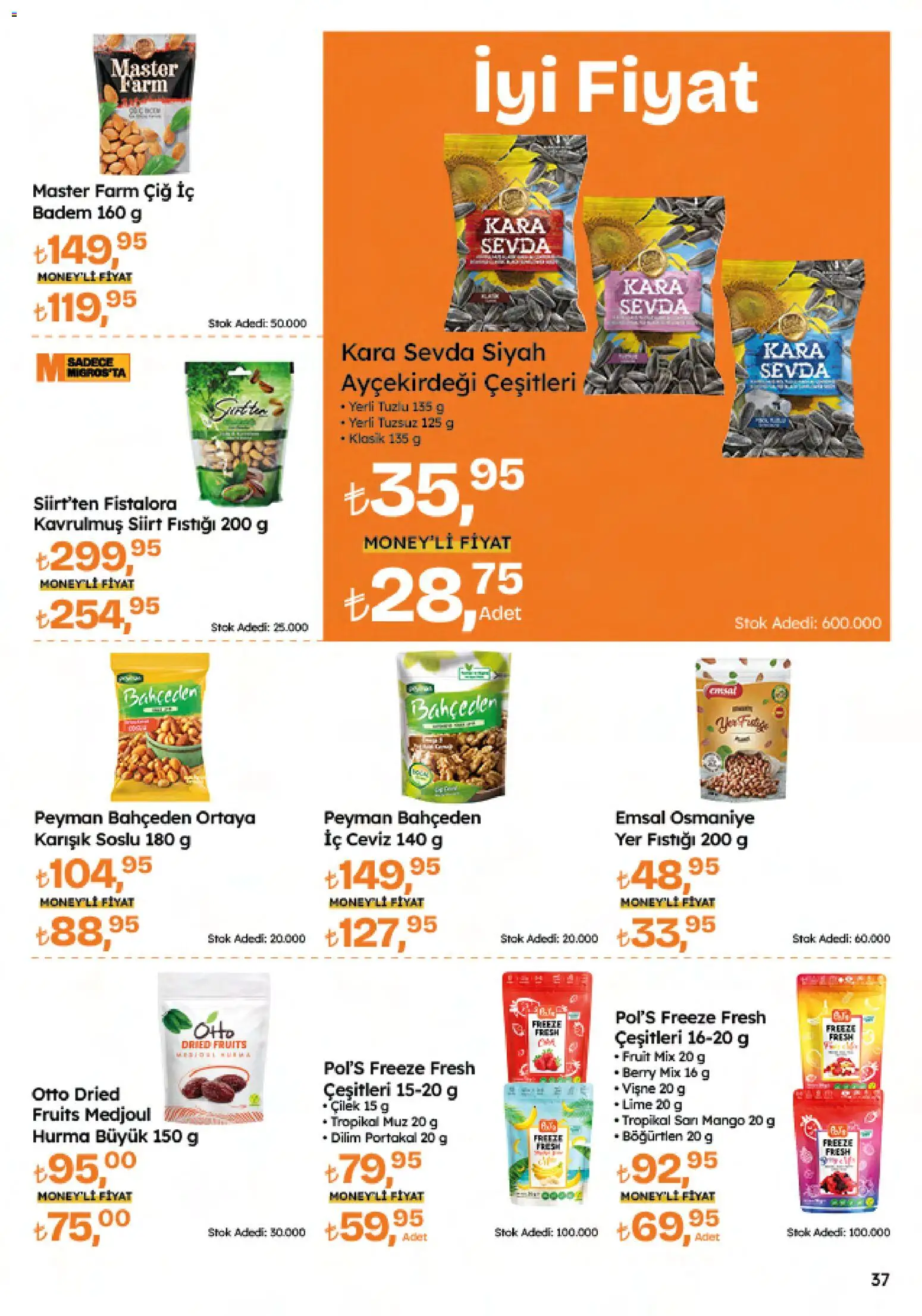 Migros Black Friday - 20.11.2025 tarihinden itibaren geçerlidir | Sayfa: 37 | Ürünler: Vişne, Badem, Böğürtlen, Hurma