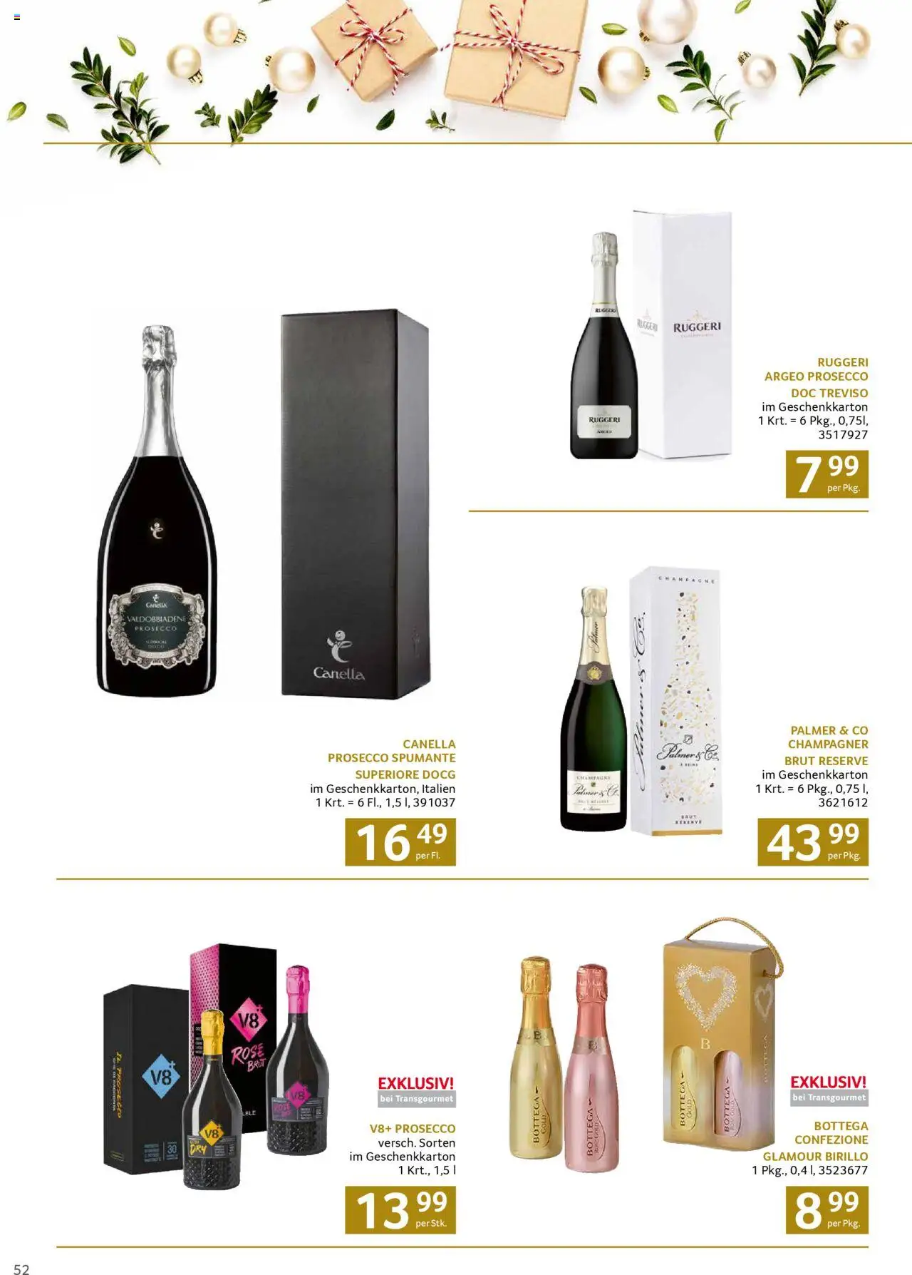 Transgourmet Weihnachtskatalog 2025 gültig ab 13.10.2025 | Seite: 52